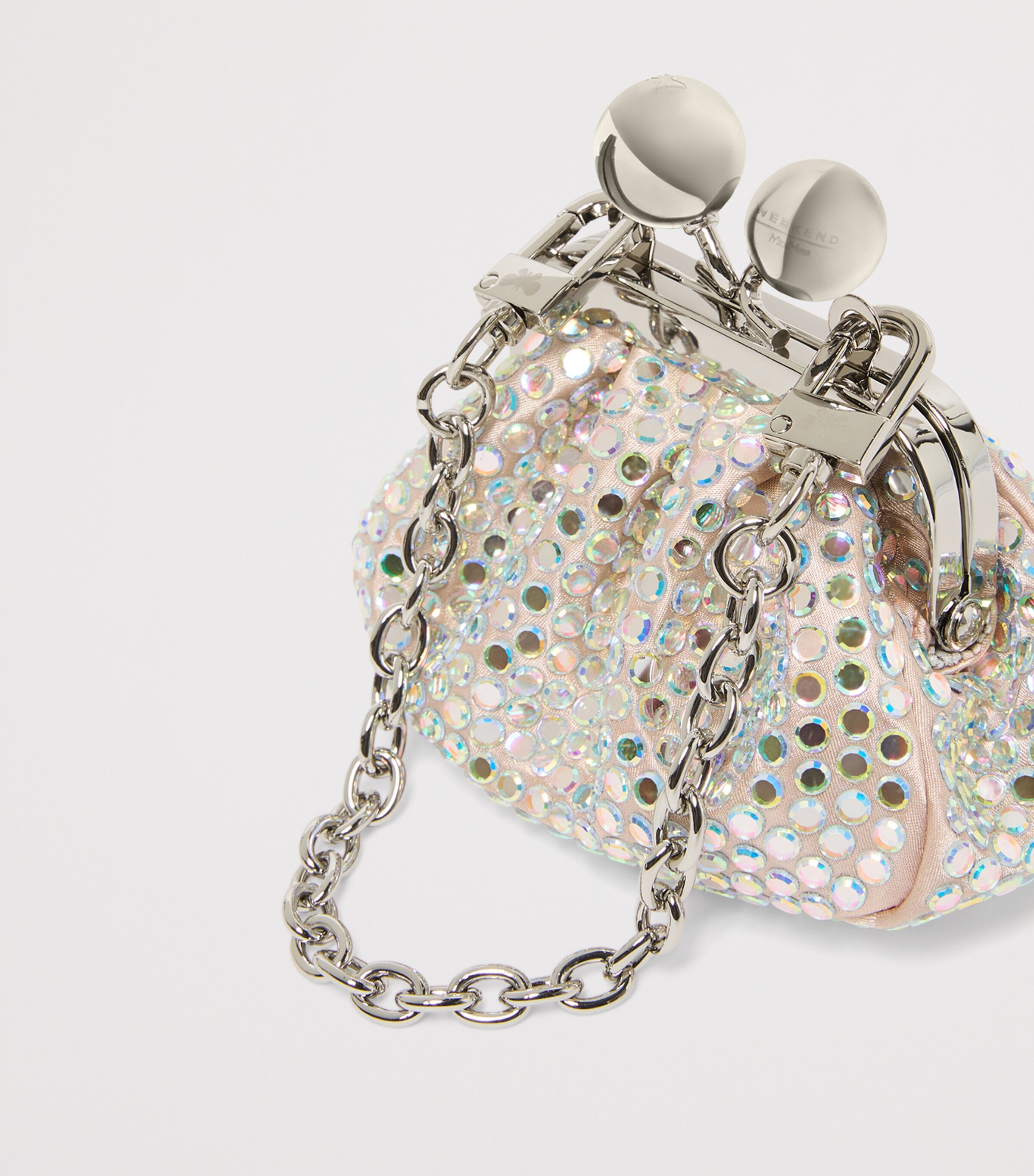 Weekend Max Mara Mini Embellished Pasticcino Clutch Bag Antique Rose Image 5