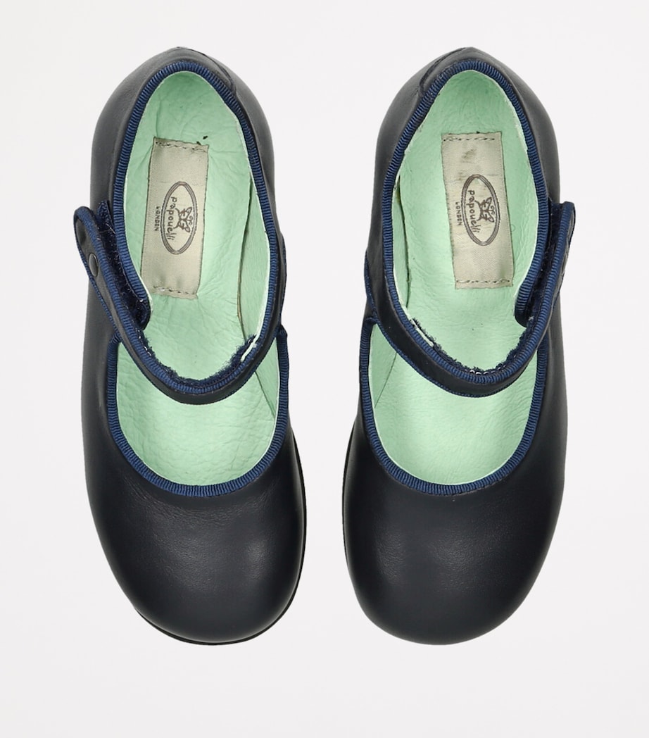 Leather Maud Mary Janes NAVY Image 4