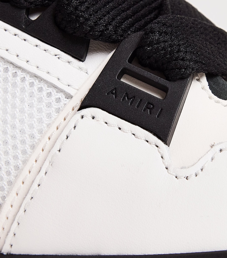 AMIRI Leather MA-1 Sneakers White/ Black Image 7