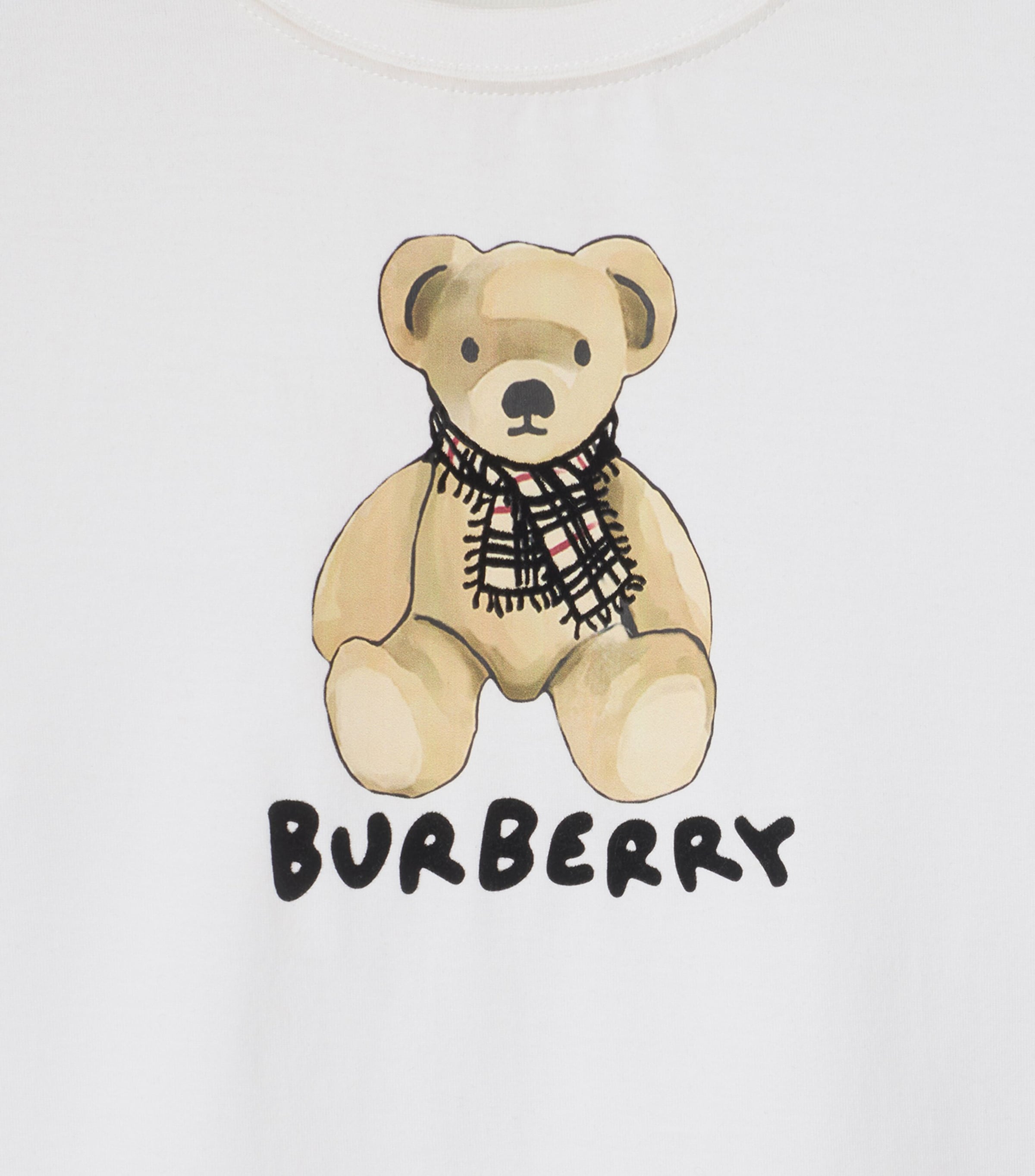 Burberry Kids White Cotton Thomas Bear T-Shirt | Harrods UK