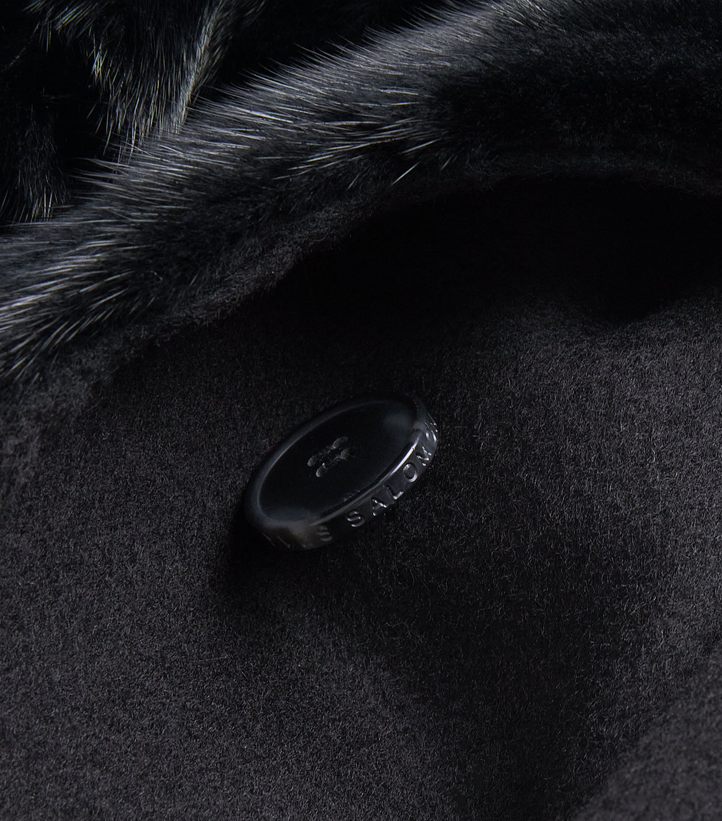 Hooded Mink Fur-Trim Coat C99 Image 5