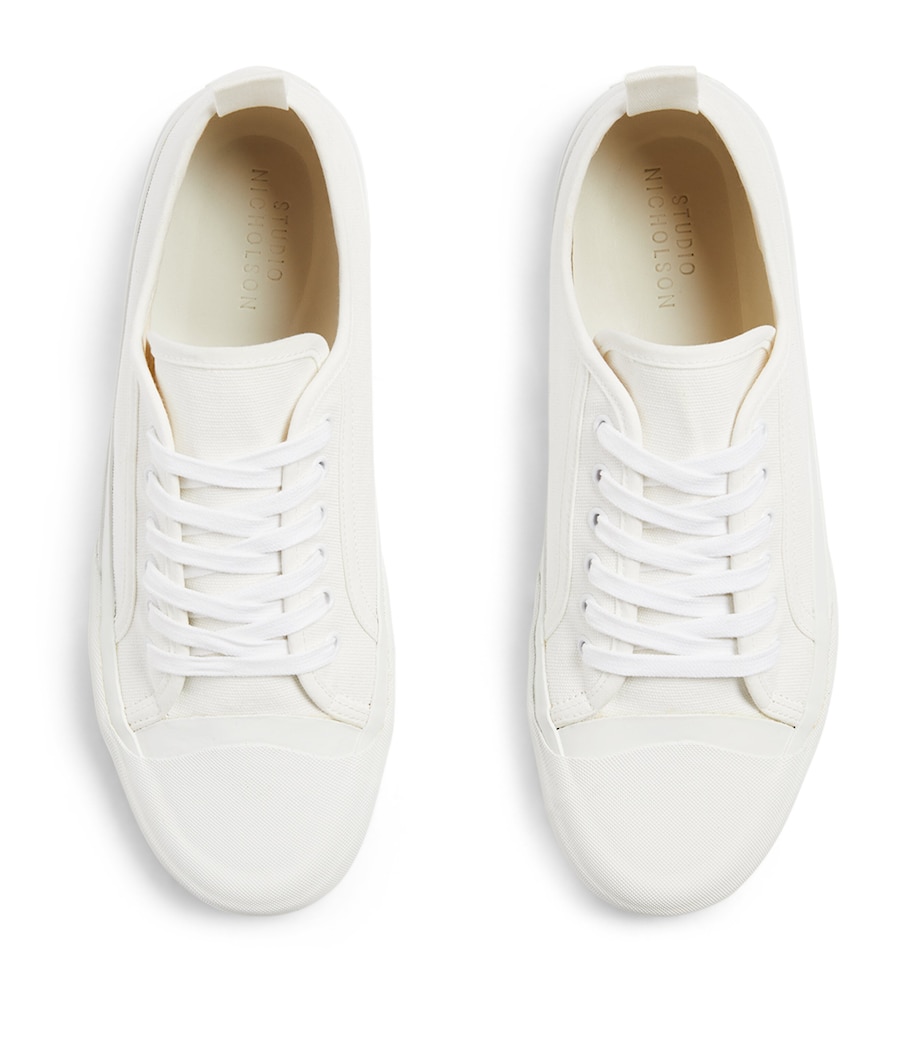 Studio Nicholson Canvas Sneakers Cream Image 2