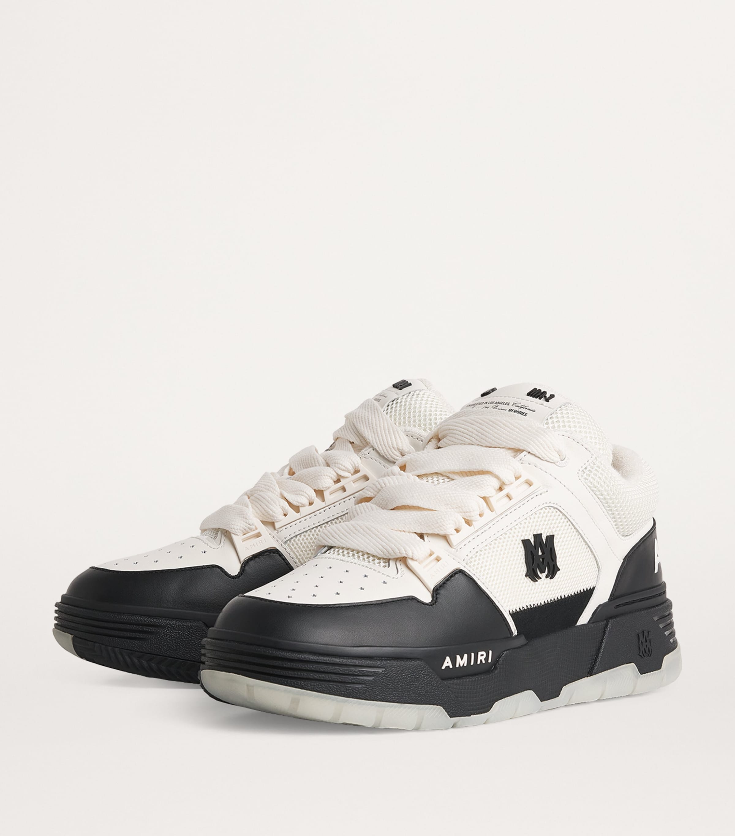 AMIRI Black Leather MA-1 Sneakers | Harrods US