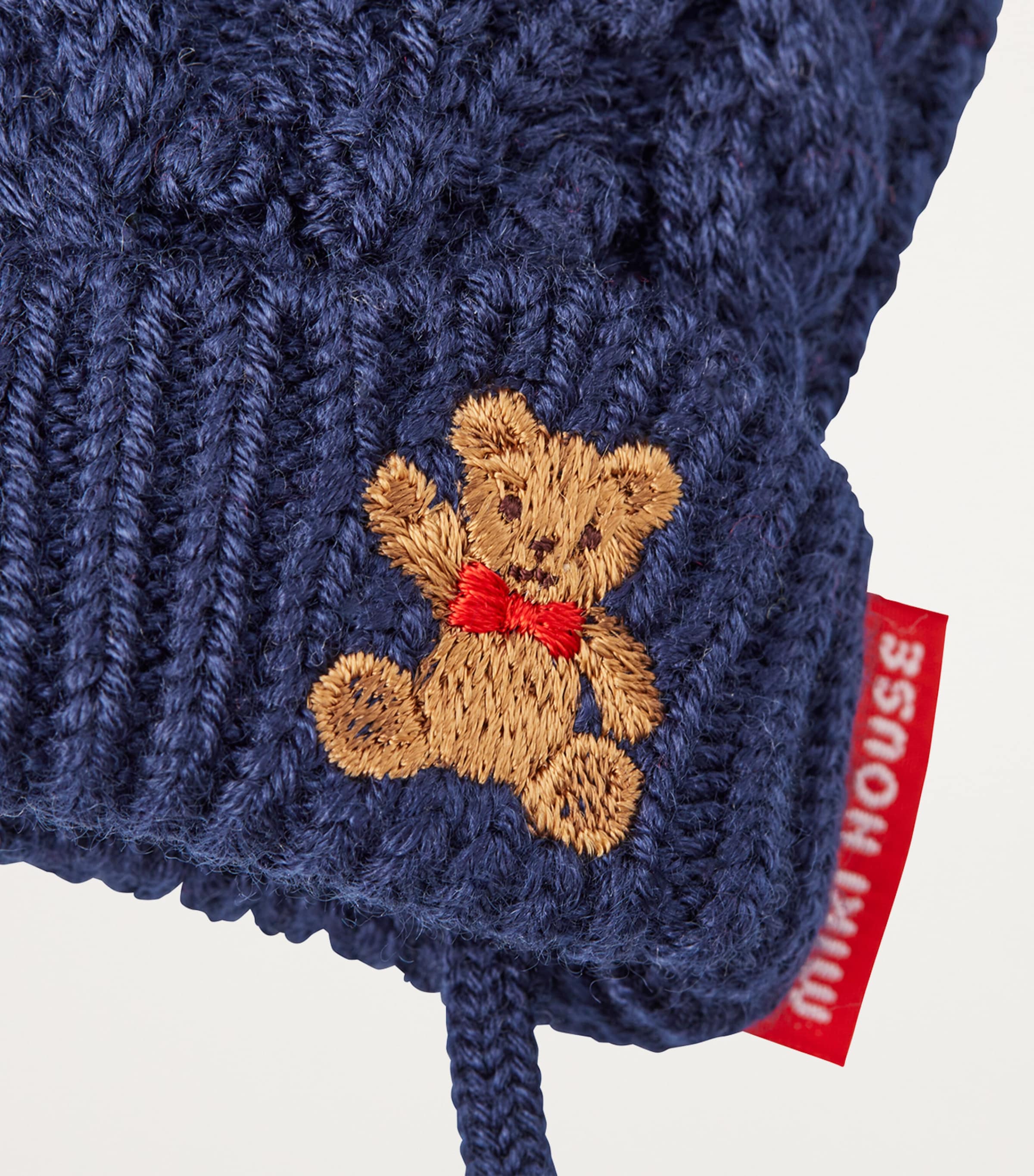 Embroidered Cable-Knit Mittens 3 Image 3