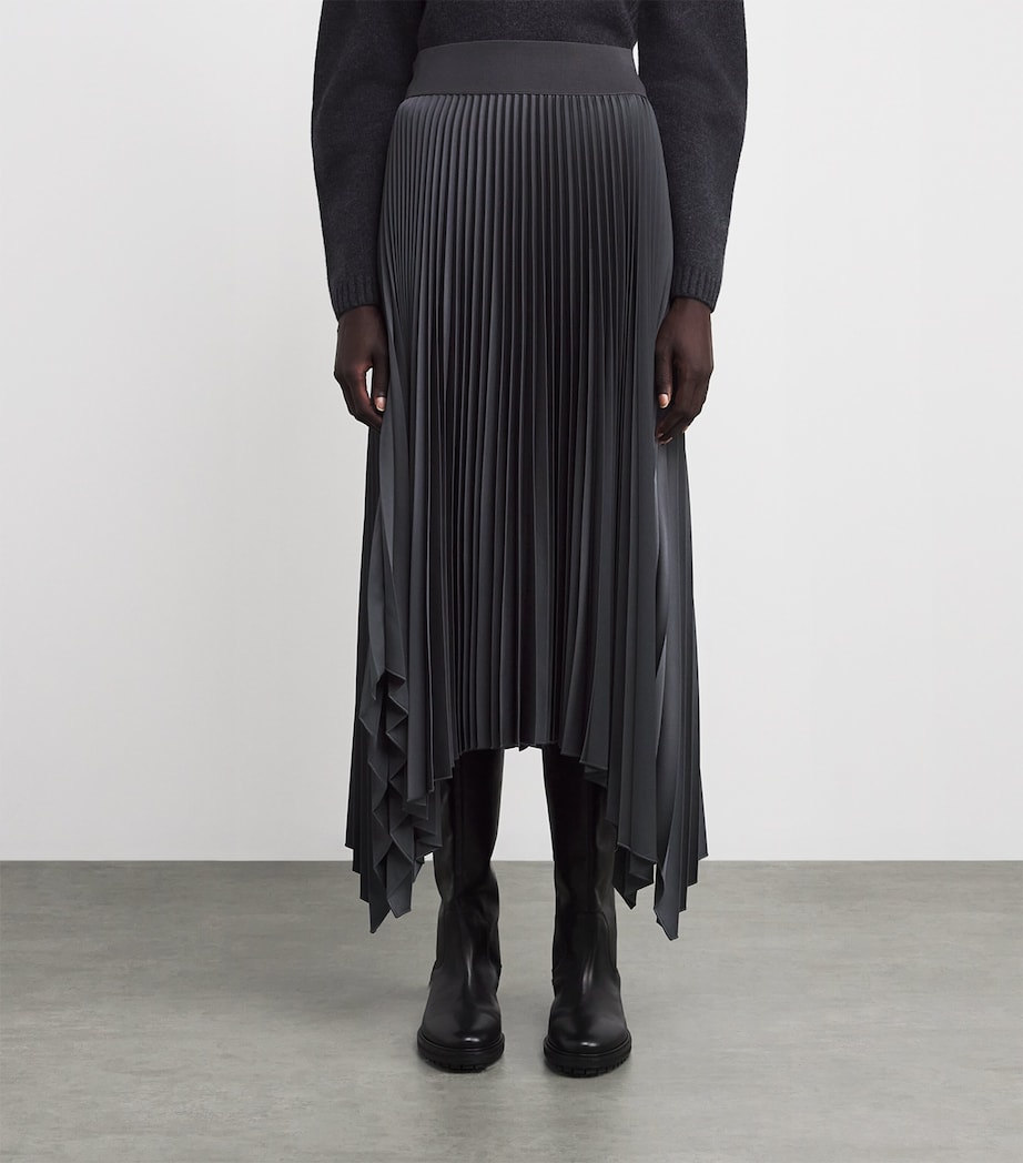 Plissé Ade Midi Skirt SMOKE Image 3