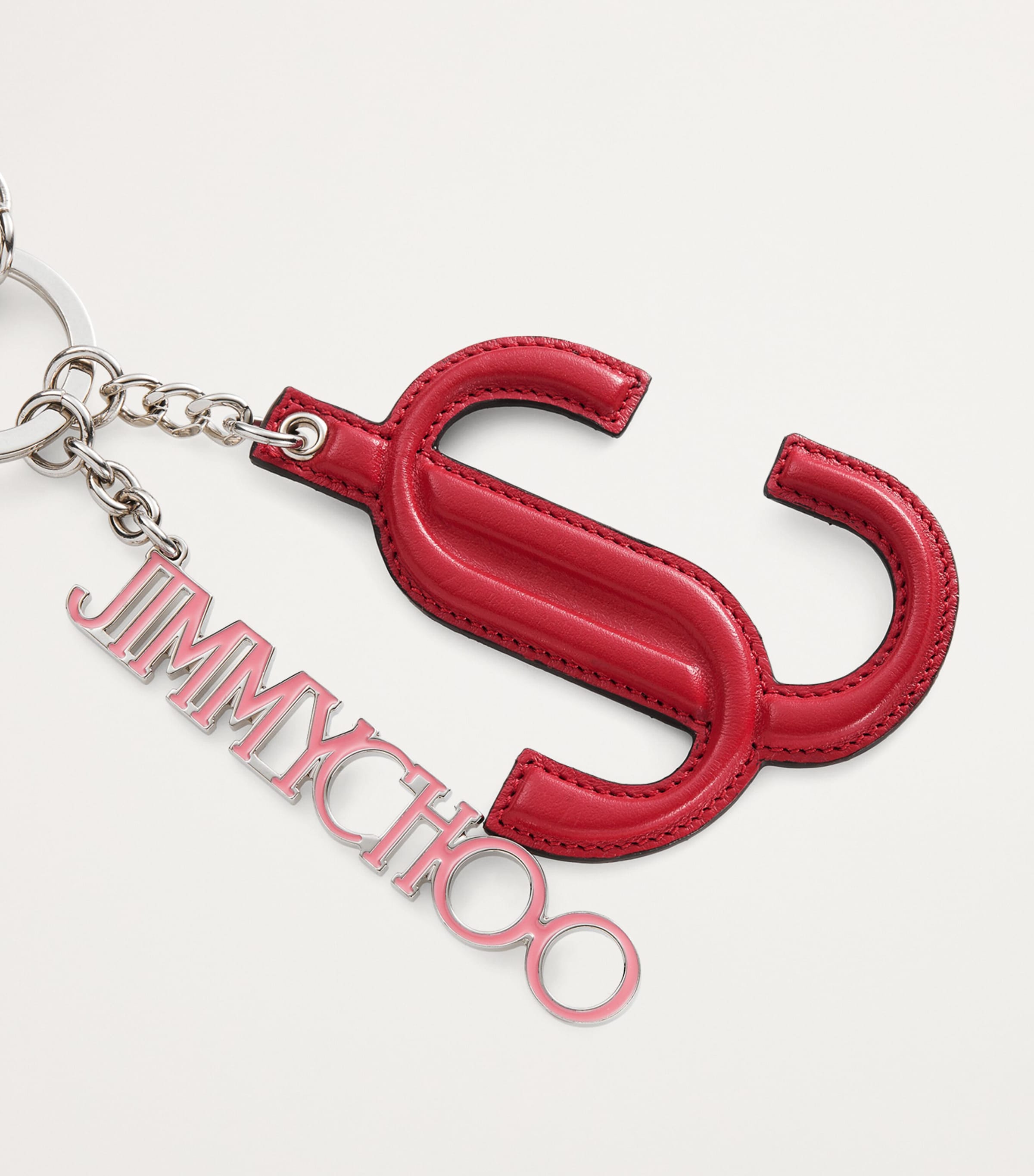Logo Bag Charm RED/CANDY PINK/BLACK Image 3