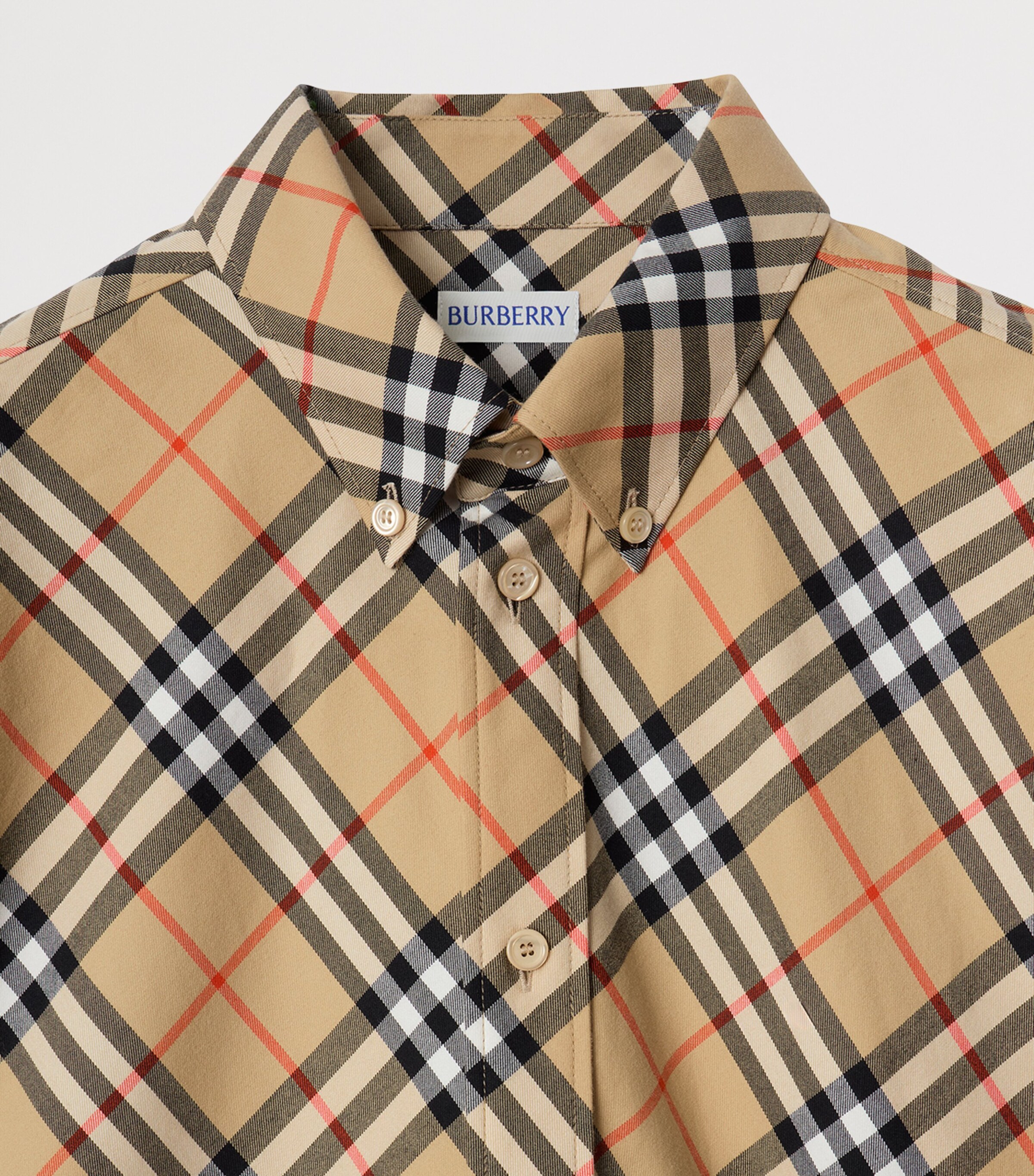 Cotton Flannel Check Shirt SAND IP CHECK Image 4
