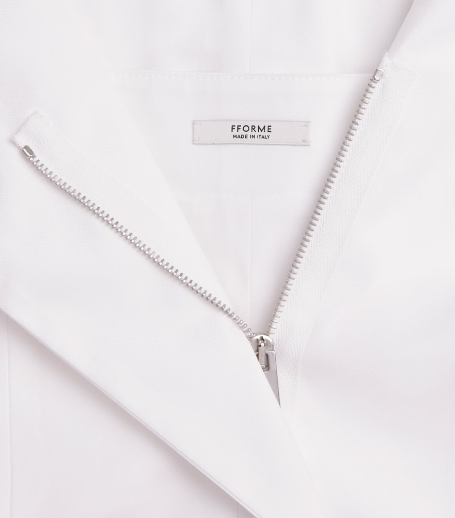 FFORME Womens Cotton Folded Eilwen Top White Image 6