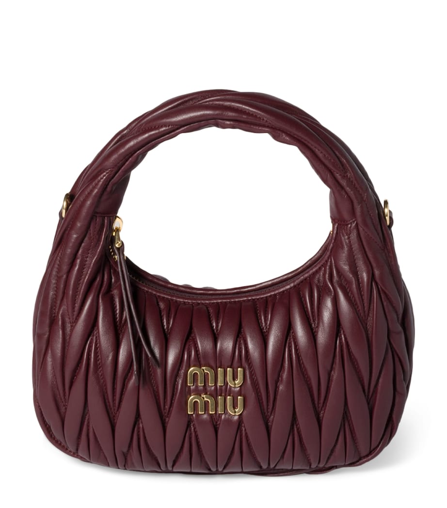 Small Matelassé Lambskin Wander Top-Handle Bag F0007 Image 1