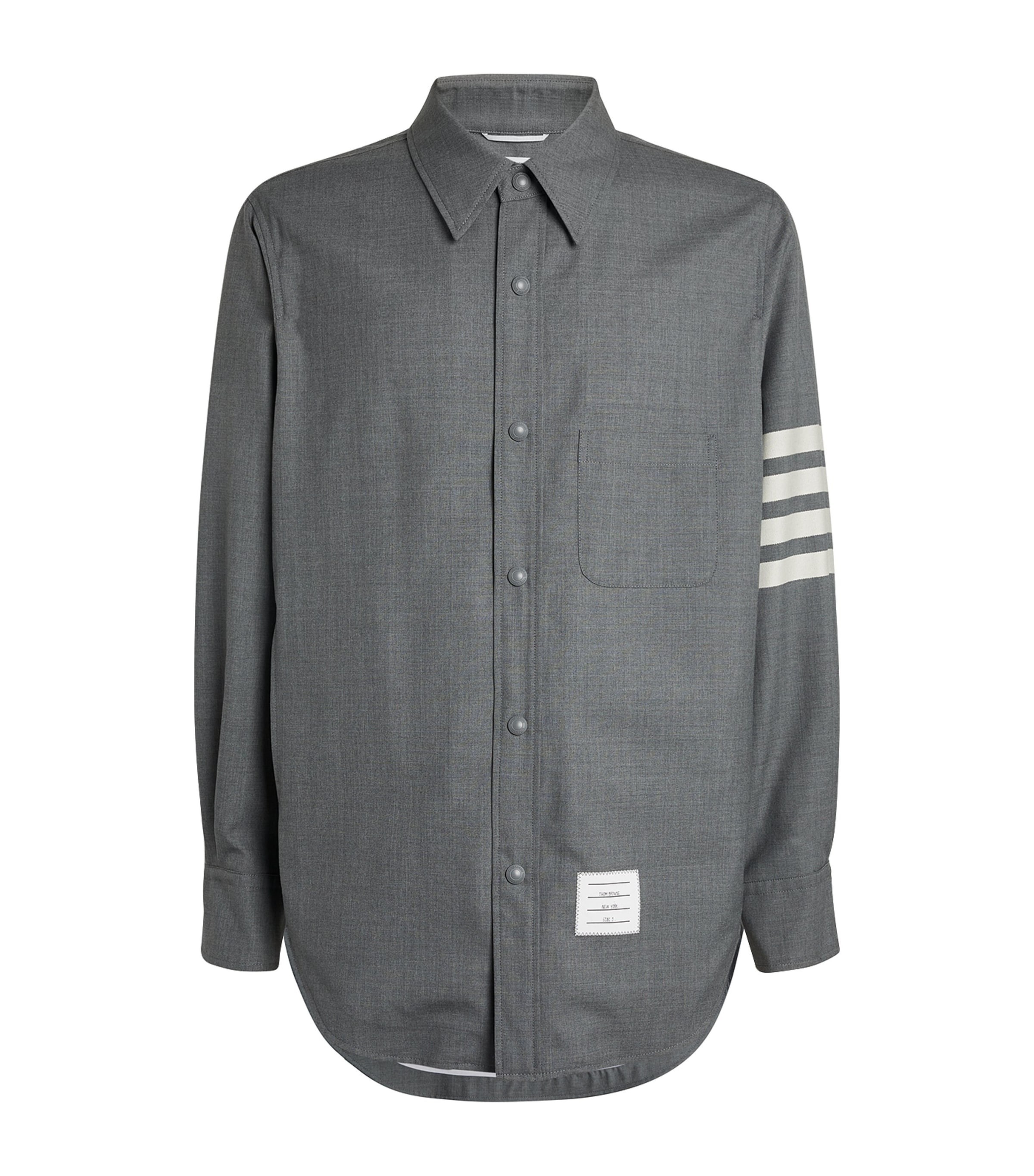 Thom Browne Wool 4-Bar Overshirt | Harrods US