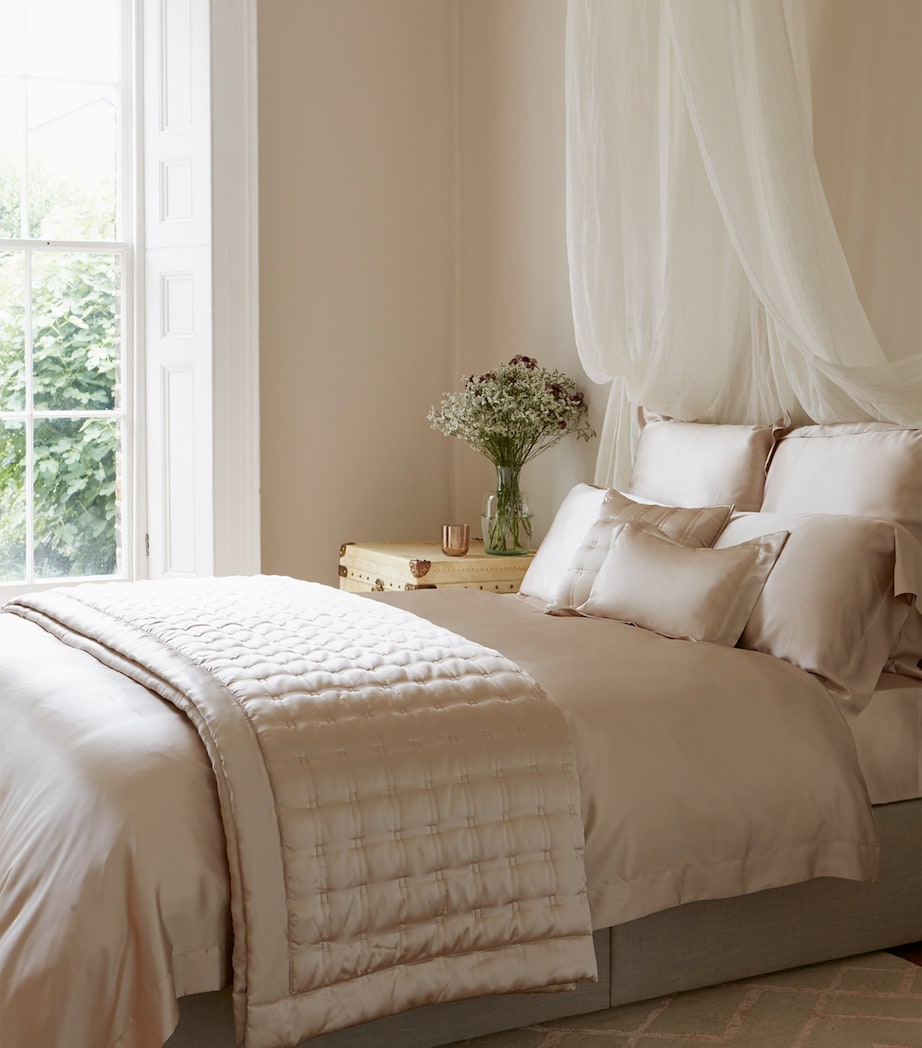 Silk Super King Duvet Cover (260cm x 220cm) BLUSH Image 3