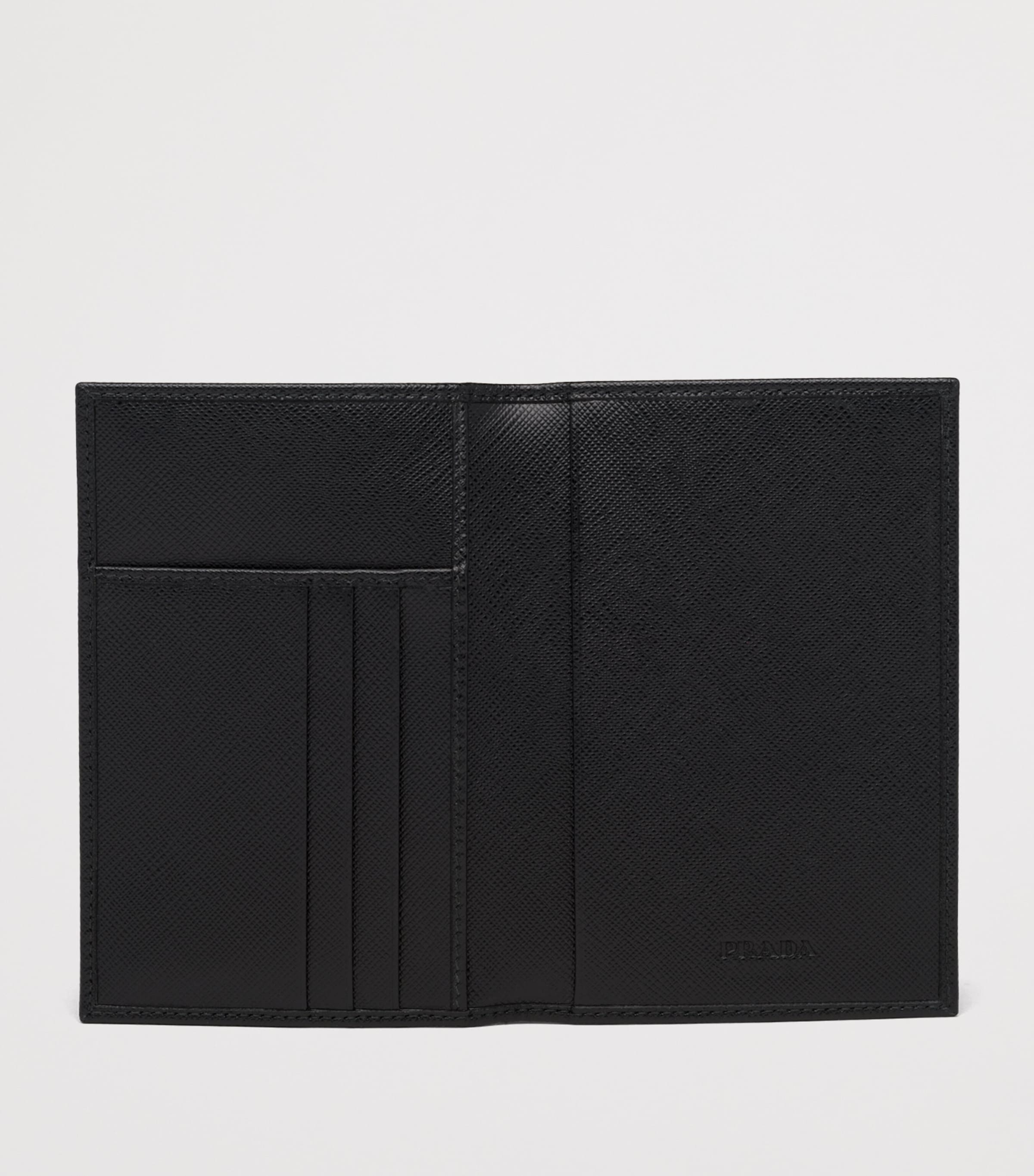 Saffiano Leather Logo Passport Holder F0002 Image 4