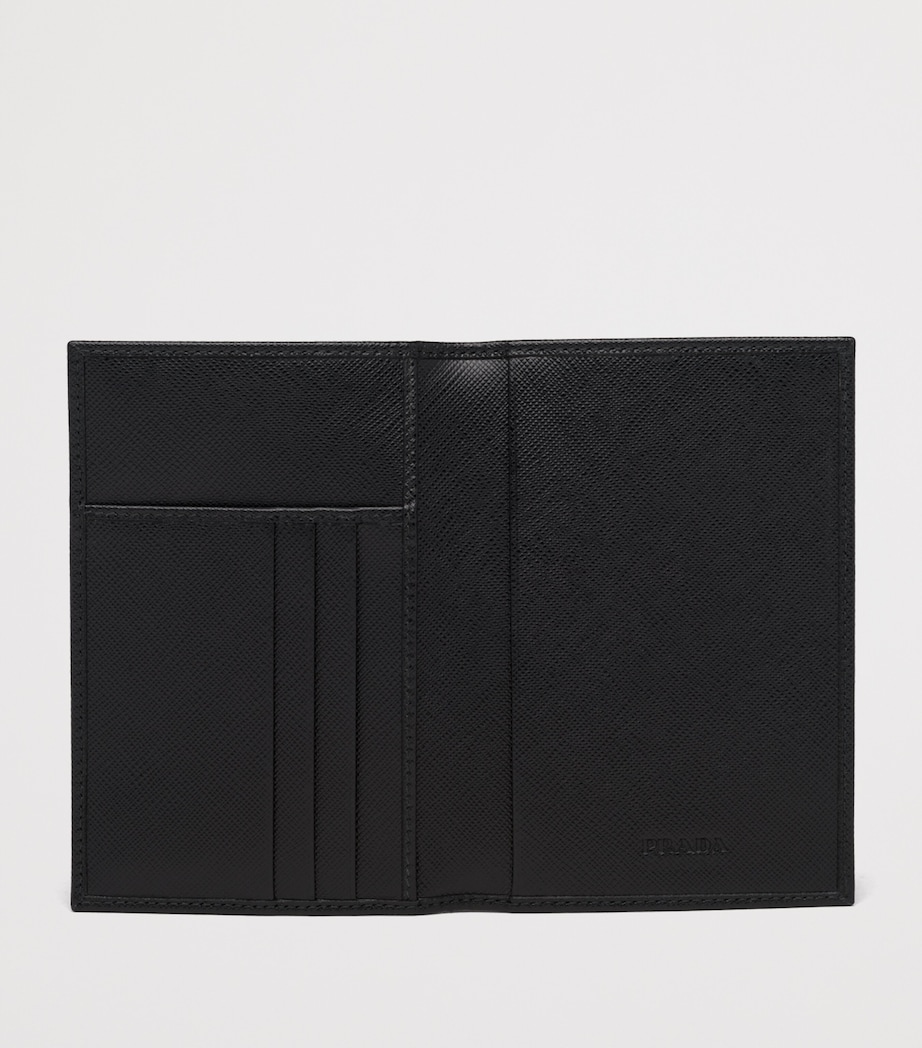 Saffiano Leather Logo Passport Holder F0002 Image 4