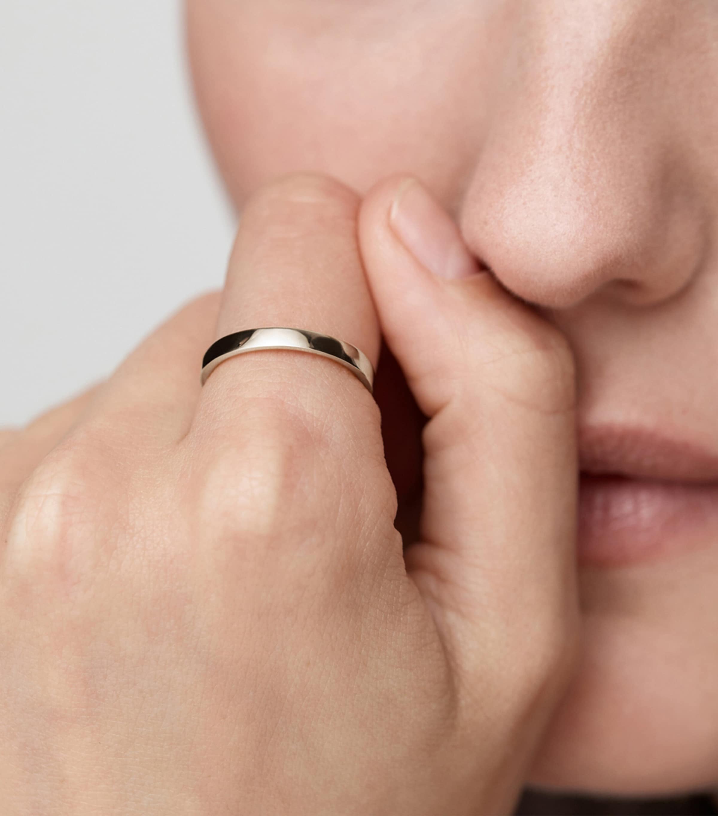 Monica Vinader Sterling Silver Essential Stacking Ring Silver Image 2