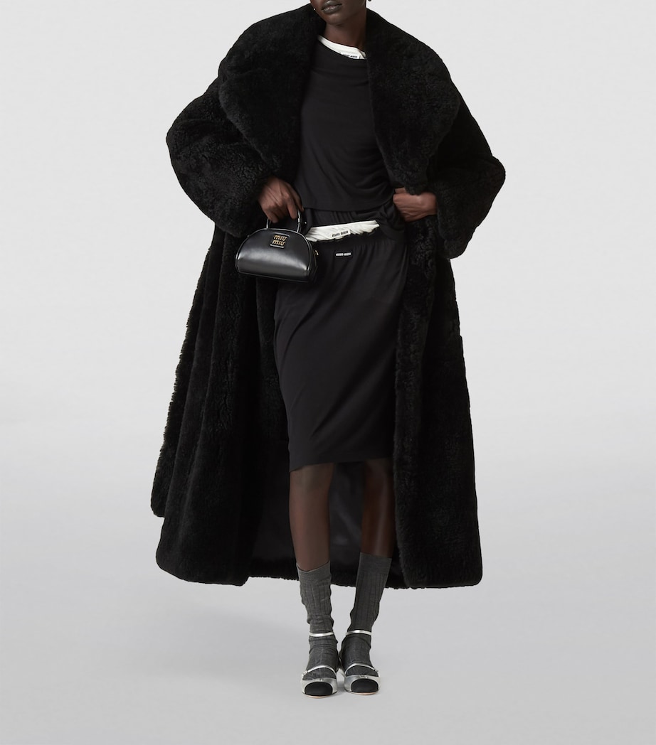 Ribbed Knee-Length Skirt F0002 Image 2