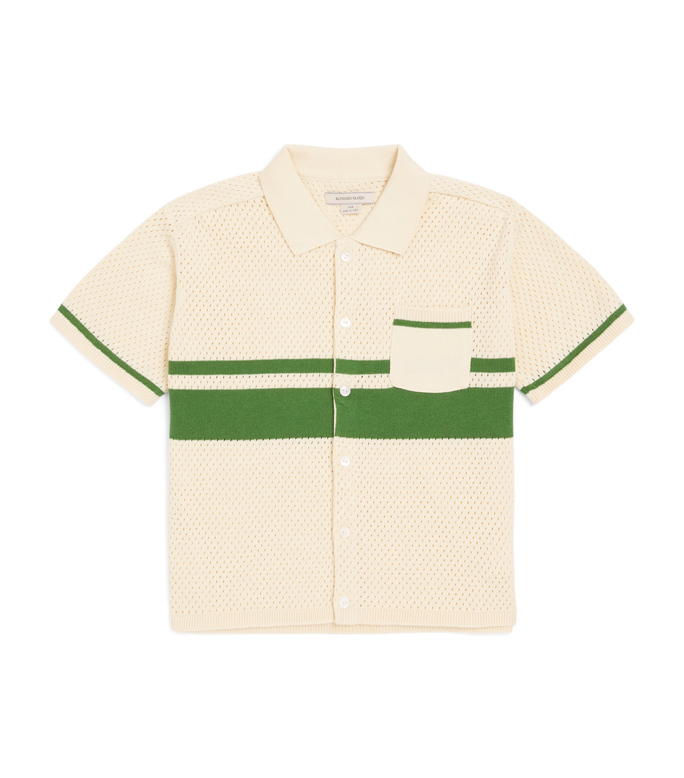 KONGES SLOJD Organic Cotton Knitted Hai Shirt (9 Months-10 Years) Banana Image 1