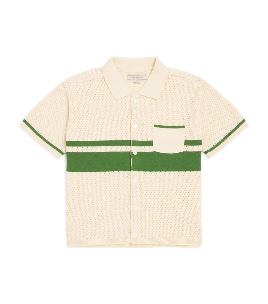 KONGES SLOJD Organic Cotton Knitted Hai Shirt (9 Months-10 Years) Banana Image 1