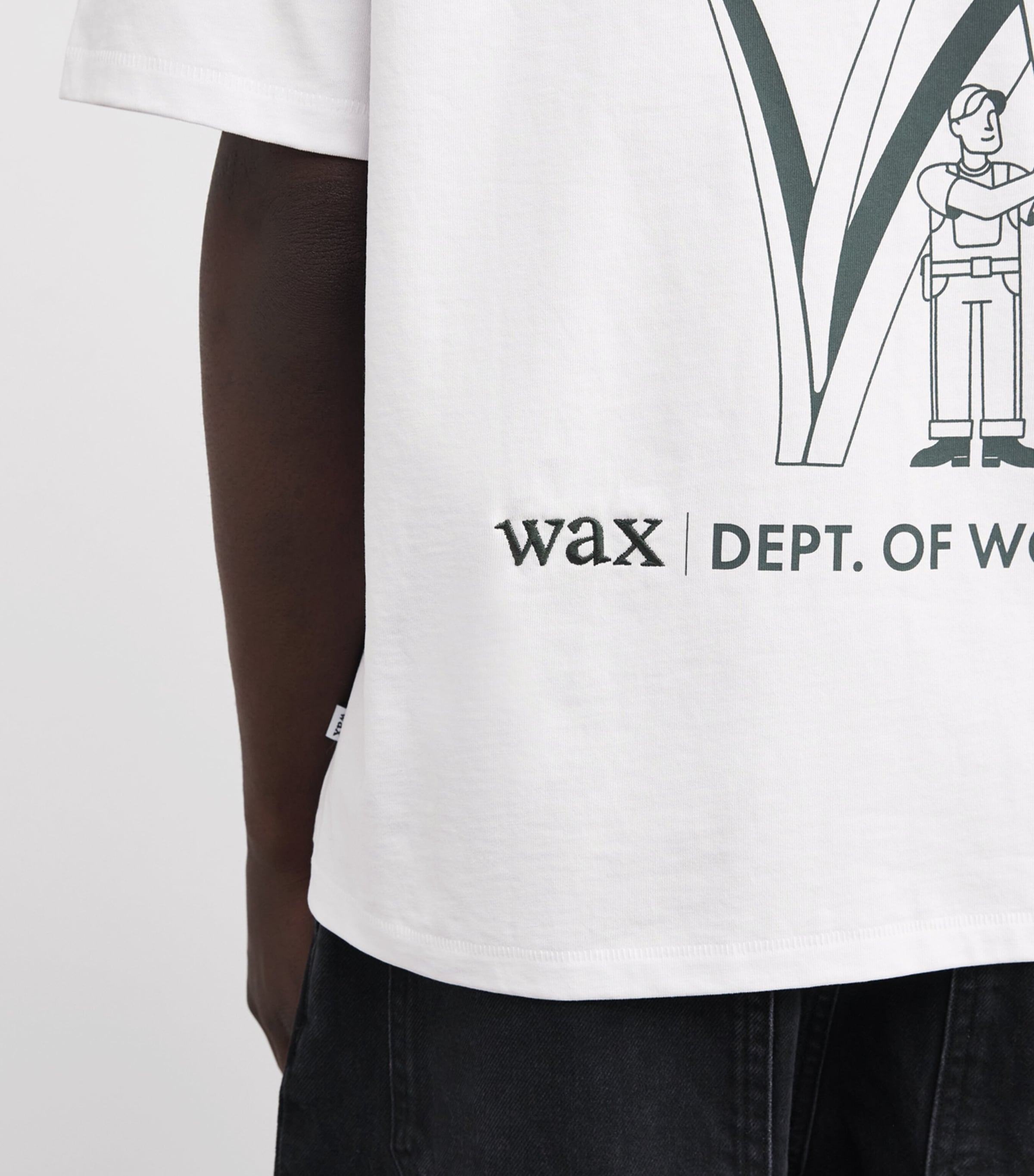 Organic Cotton Daffodil Print Milton T-Shirt DAFFODILWHITE Image 6