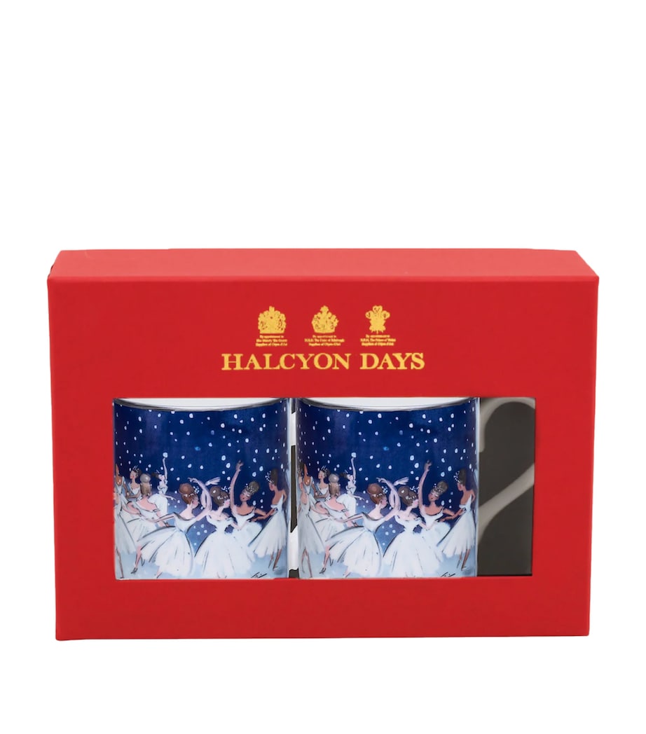 Halcyon Days Waltz of the Snowflakes Mug (Set of 2) Blue Image 1