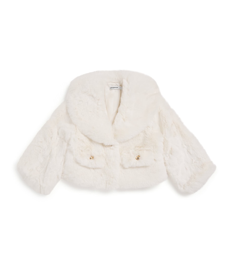 Faux Fur Jacket (3-12 Years) CREAM Image 1