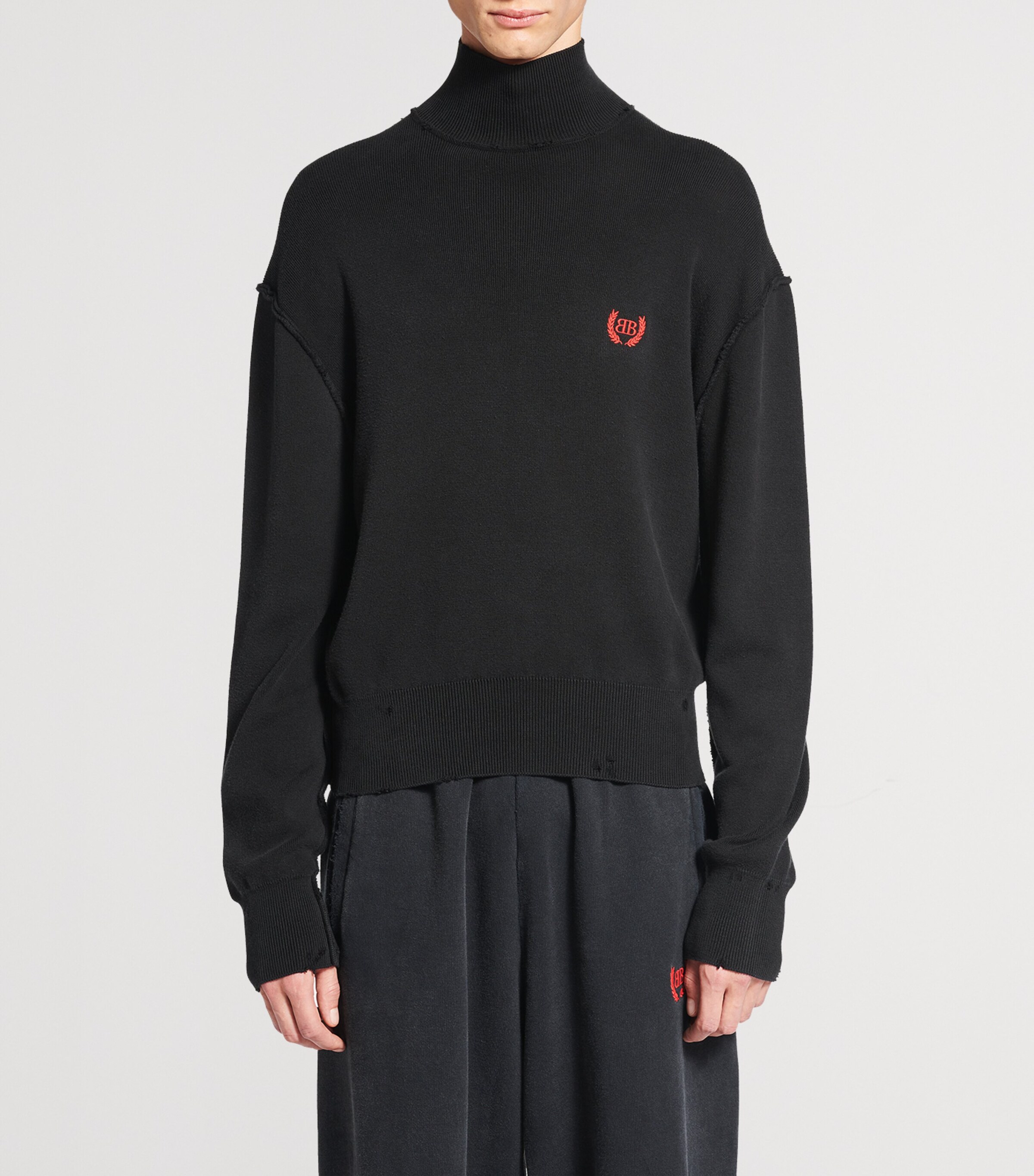 Balenciaga Mens Cotton-Silk Oversized Sweater Image 2