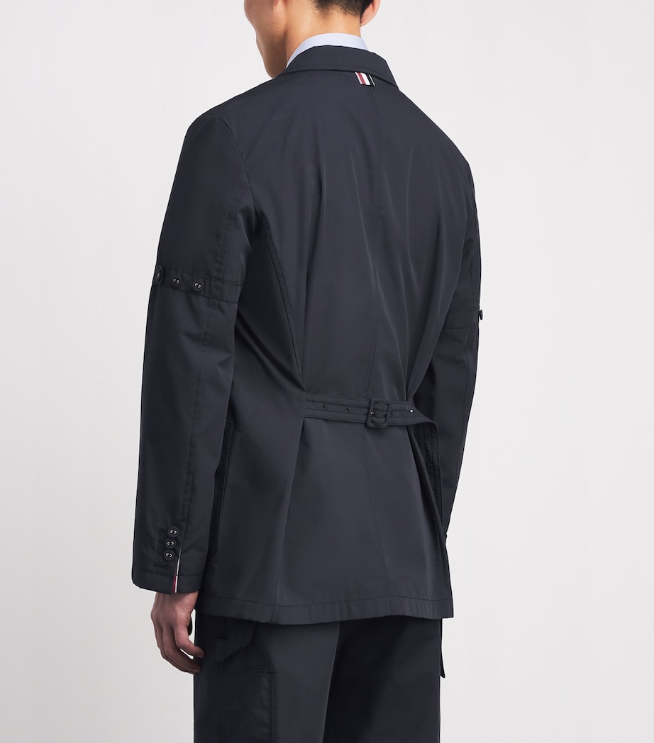 Thom Browne Mens Cotton Unconstructed Sport Coat Navy Image 5