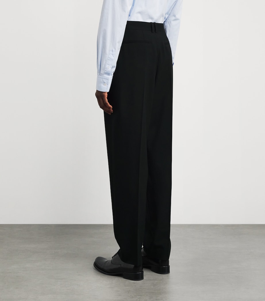 Treve Wool Tailored Trousers BLACK Image 4