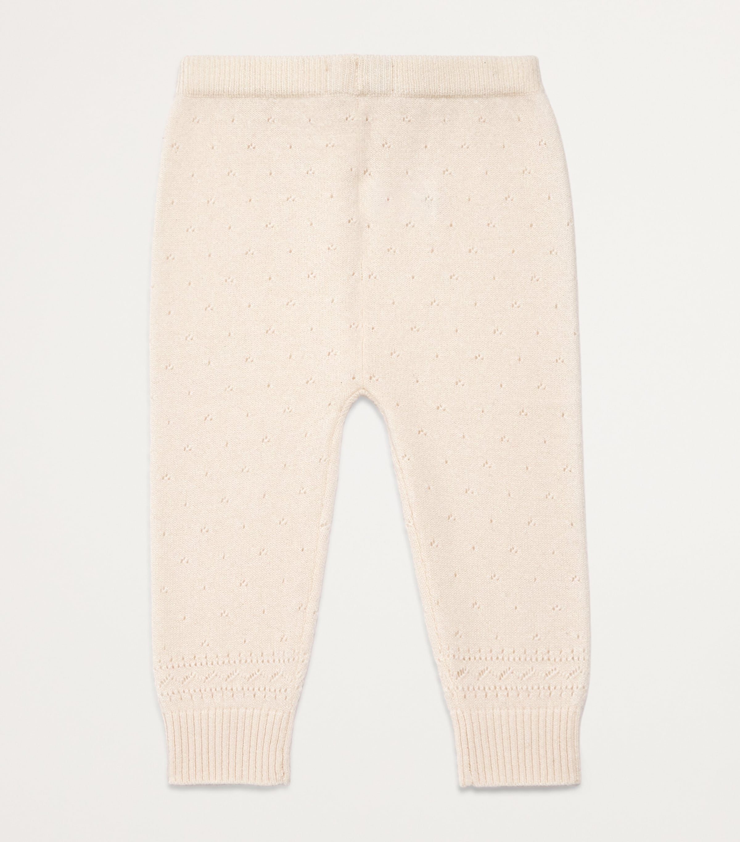 Cashmere Pointelle Trousers (0-24 Months) IVORY Image 2