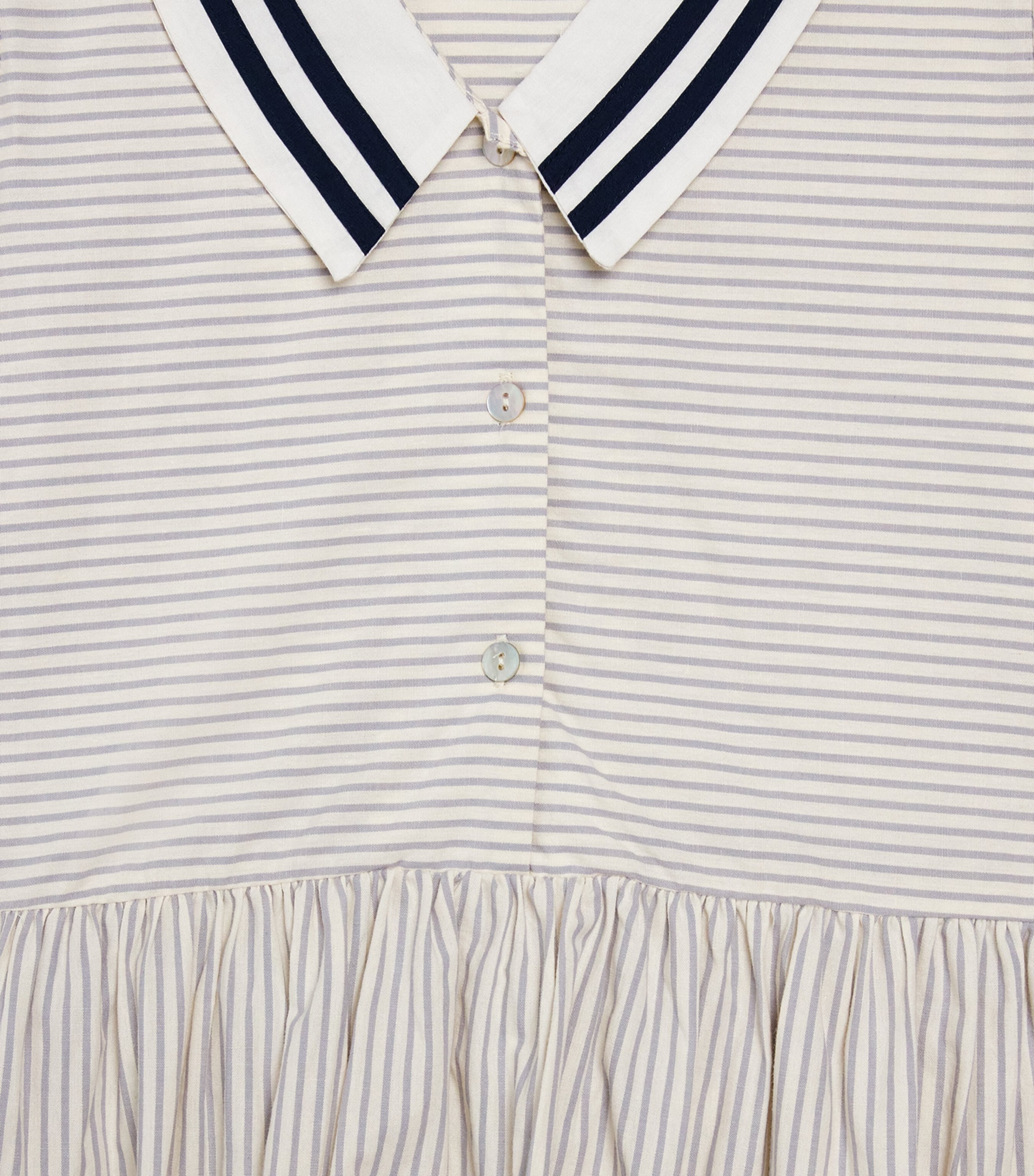 KONGES SLOJD Organic Cotton Allie Sailor Dress (18 Months-10 Years) Bleu Image 3