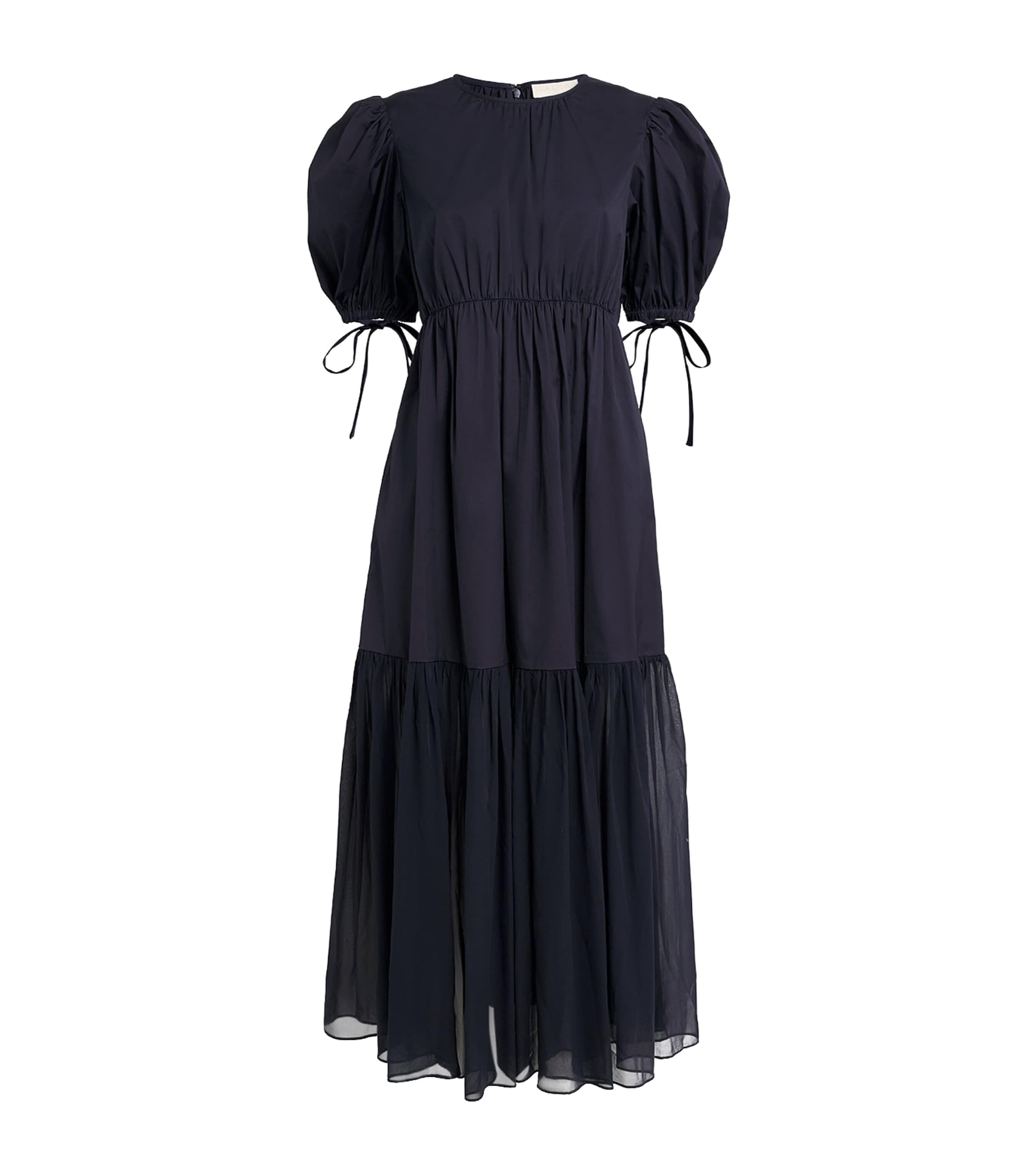 Ulla Johnson Short-sleeve Collage Midi Dress
