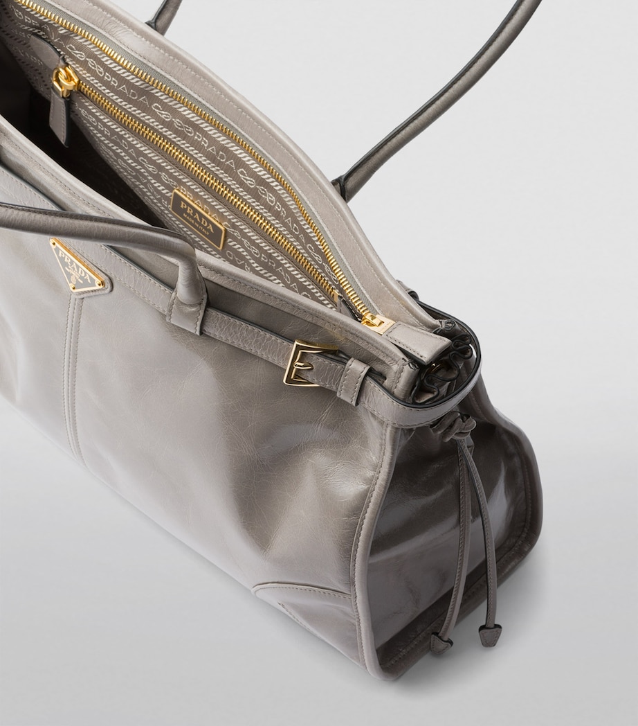 Large Leather Top-Handle Bag F03SF Image 4