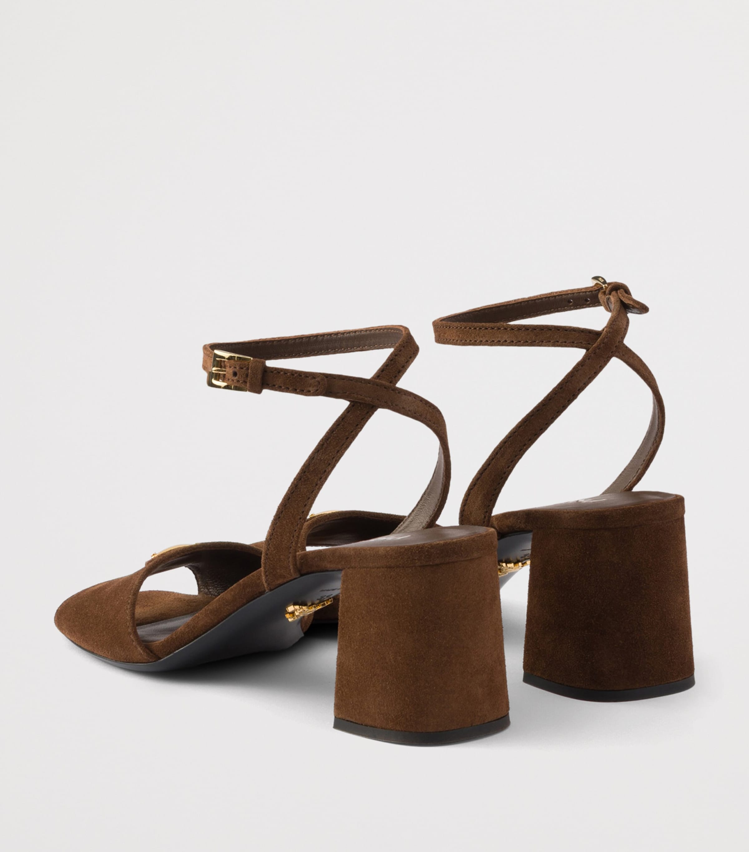 Suede Heeled Sandals 55 F0324 Image 4