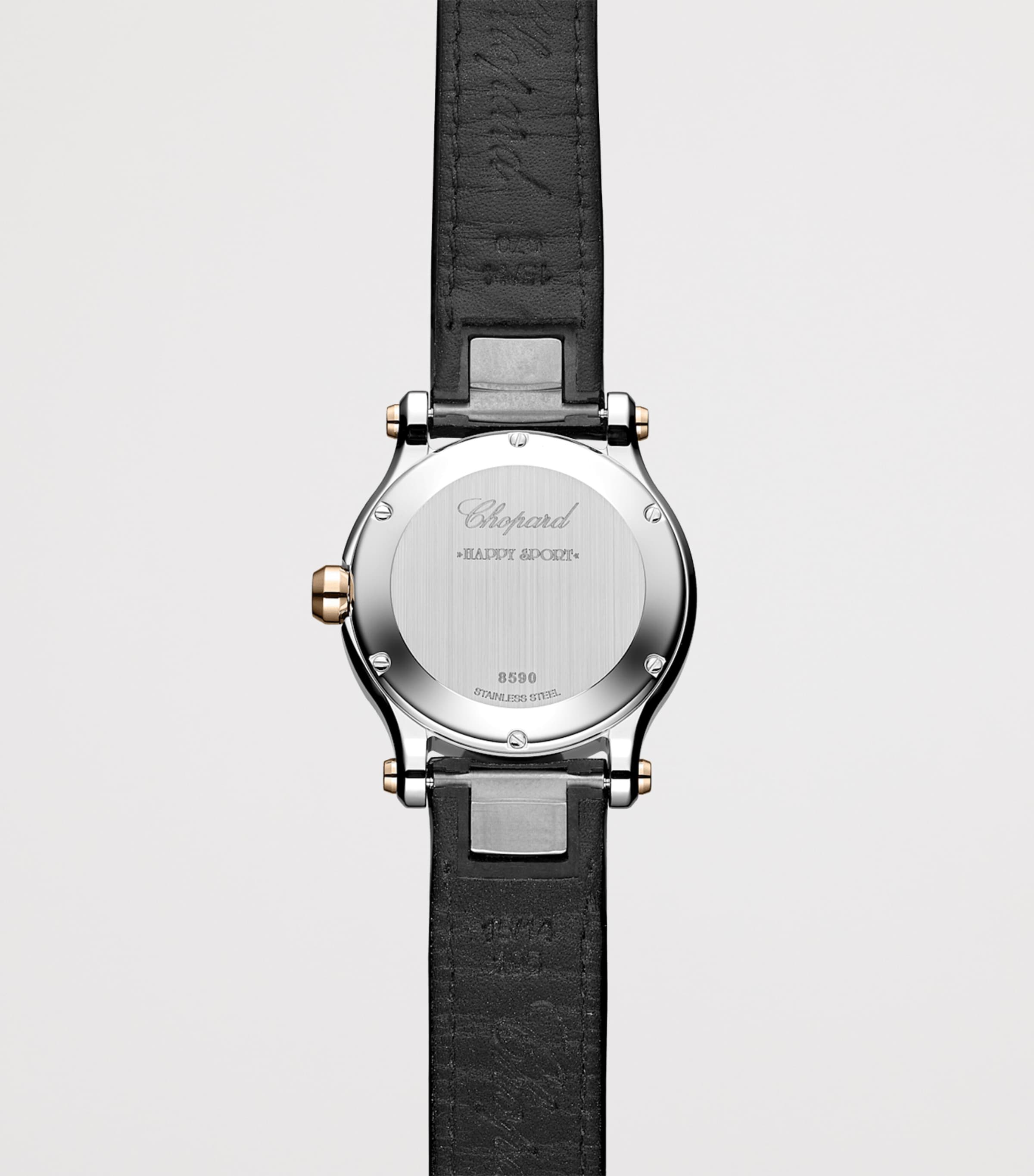 Stainless Steel, Rose Gold and Diamond Happy Sport Watch 30mm ROSE GOLD/STAINLESS Image 2