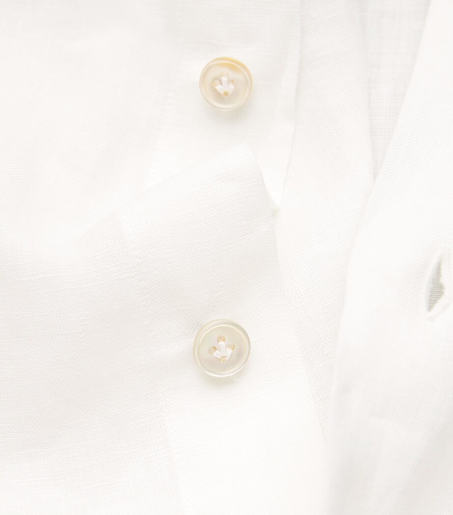 x Harrods Linen Shirt BIANCO Image 5