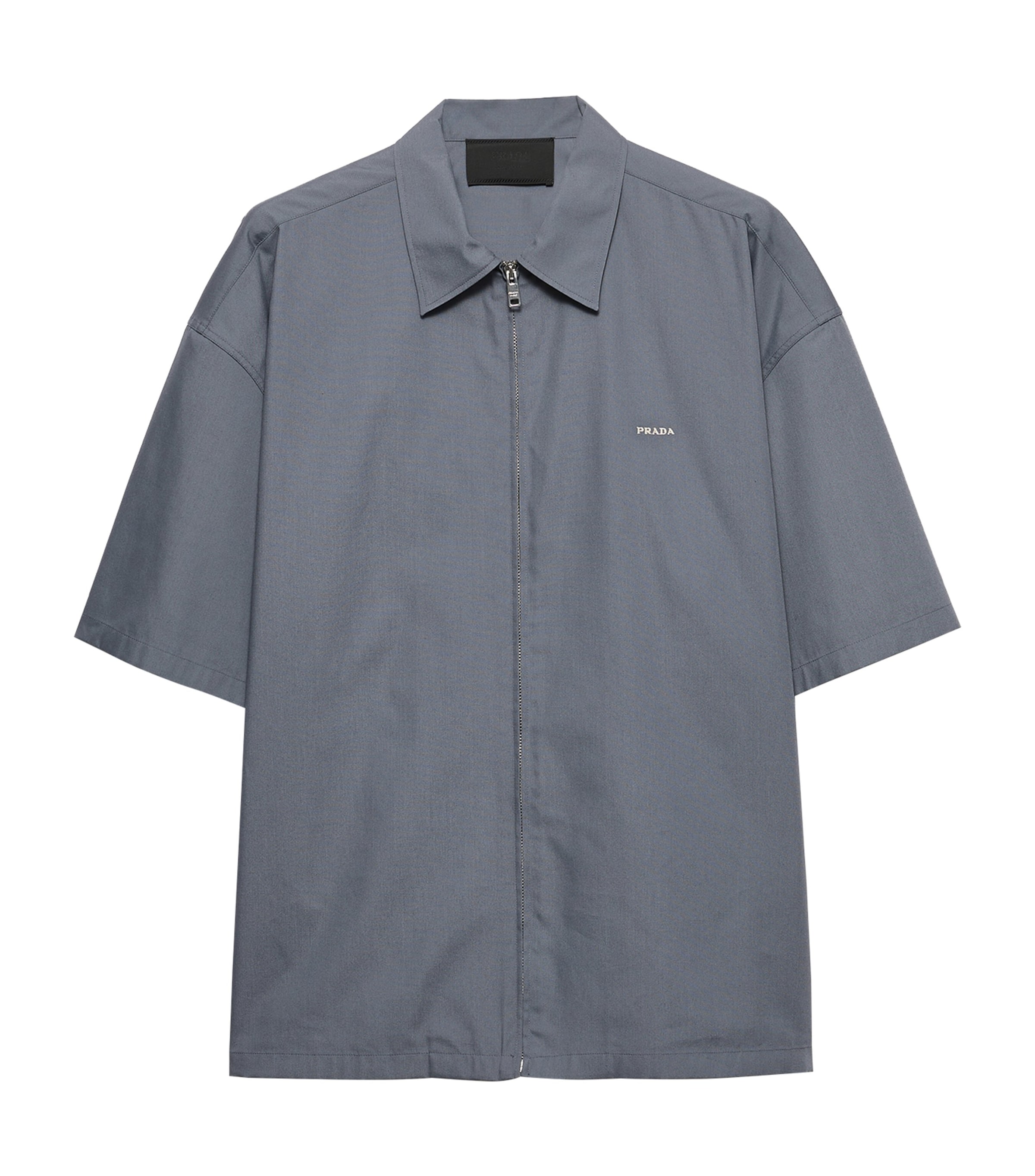 Prada Mens Technical-Cotton-Blend Shirt Image 1