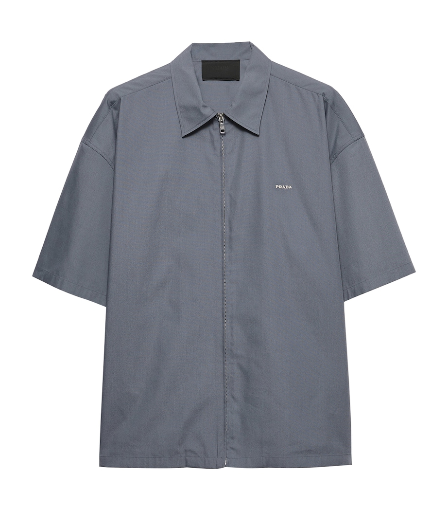 Prada Mens Technical-Cotton-Blend Shirt Image 1