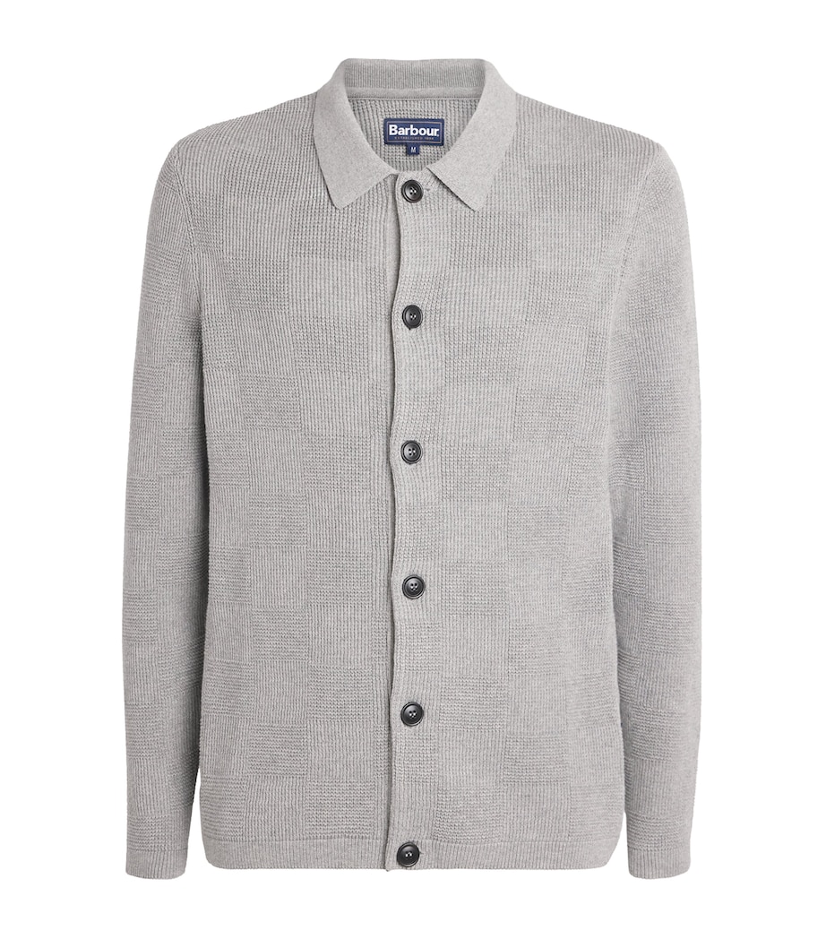 Cotton Falton Cardigan GY52 GREY MARL Image 1