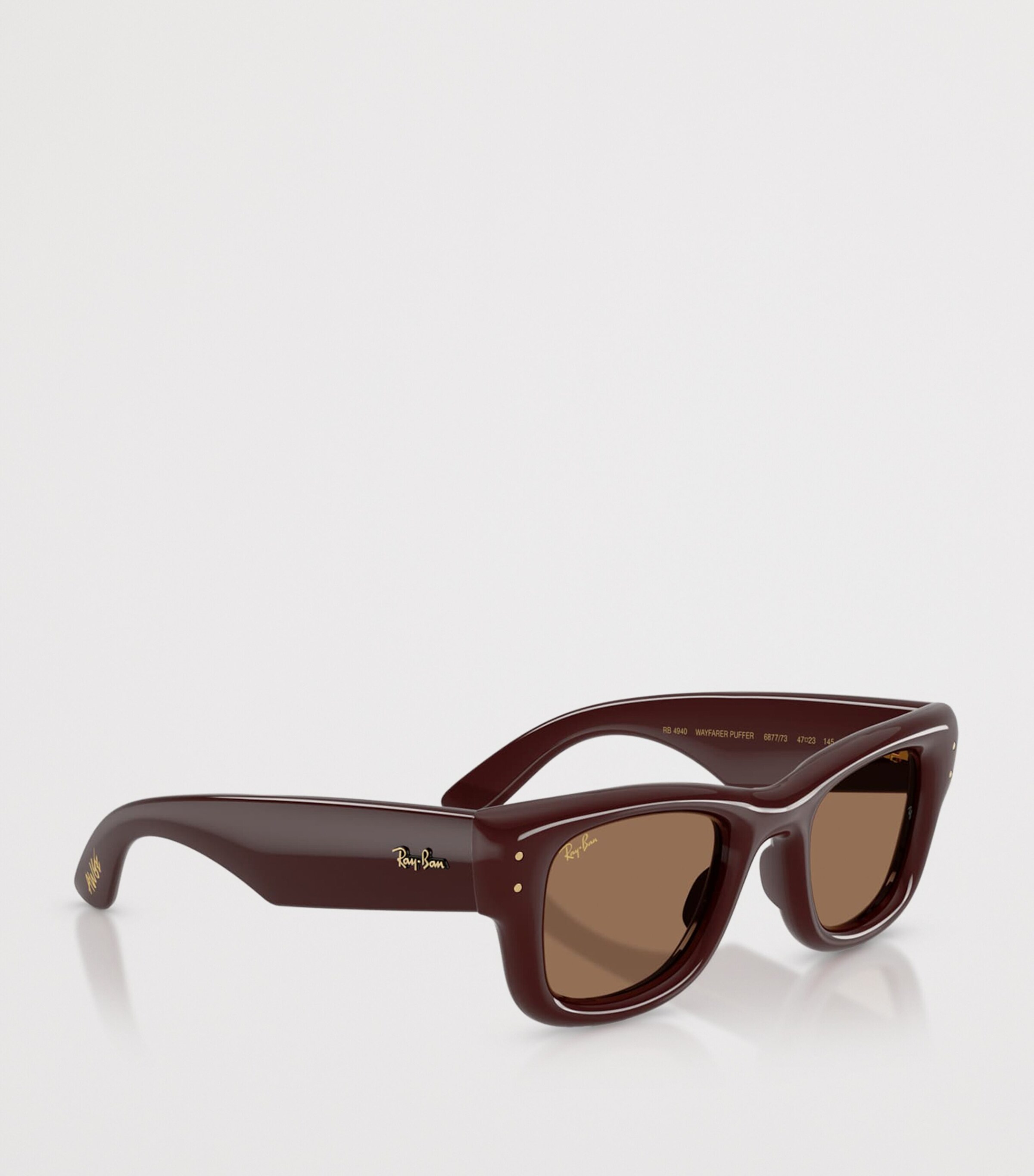 Ray-Ban Wayfarer Puffer Sunglasses Brown Image 6