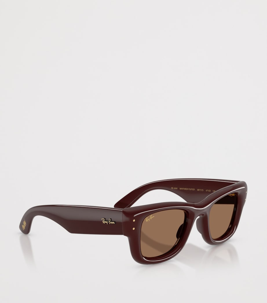 Ray-Ban Wayfarer Puffer Sunglasses Brown Image 6