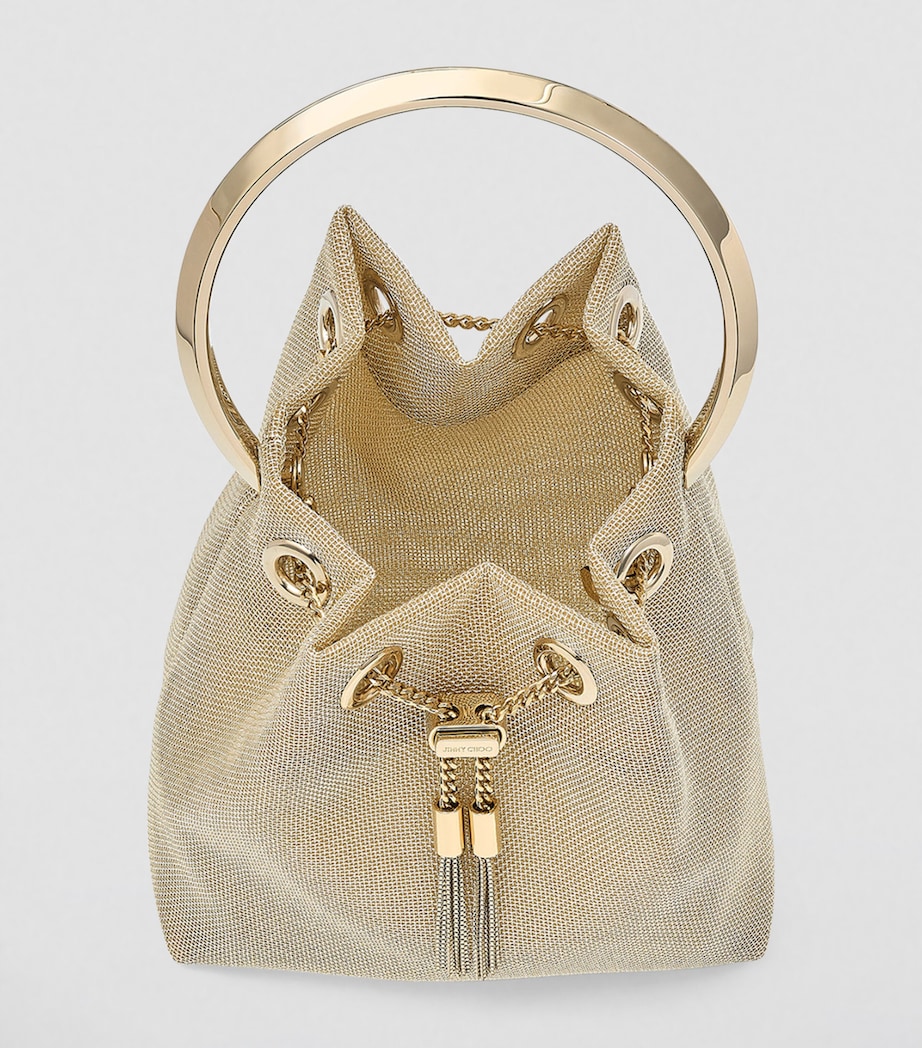 Bon Bon Mesh Top-Handle Bag CHAMPAGNE/LIGHT GOLD Image 3