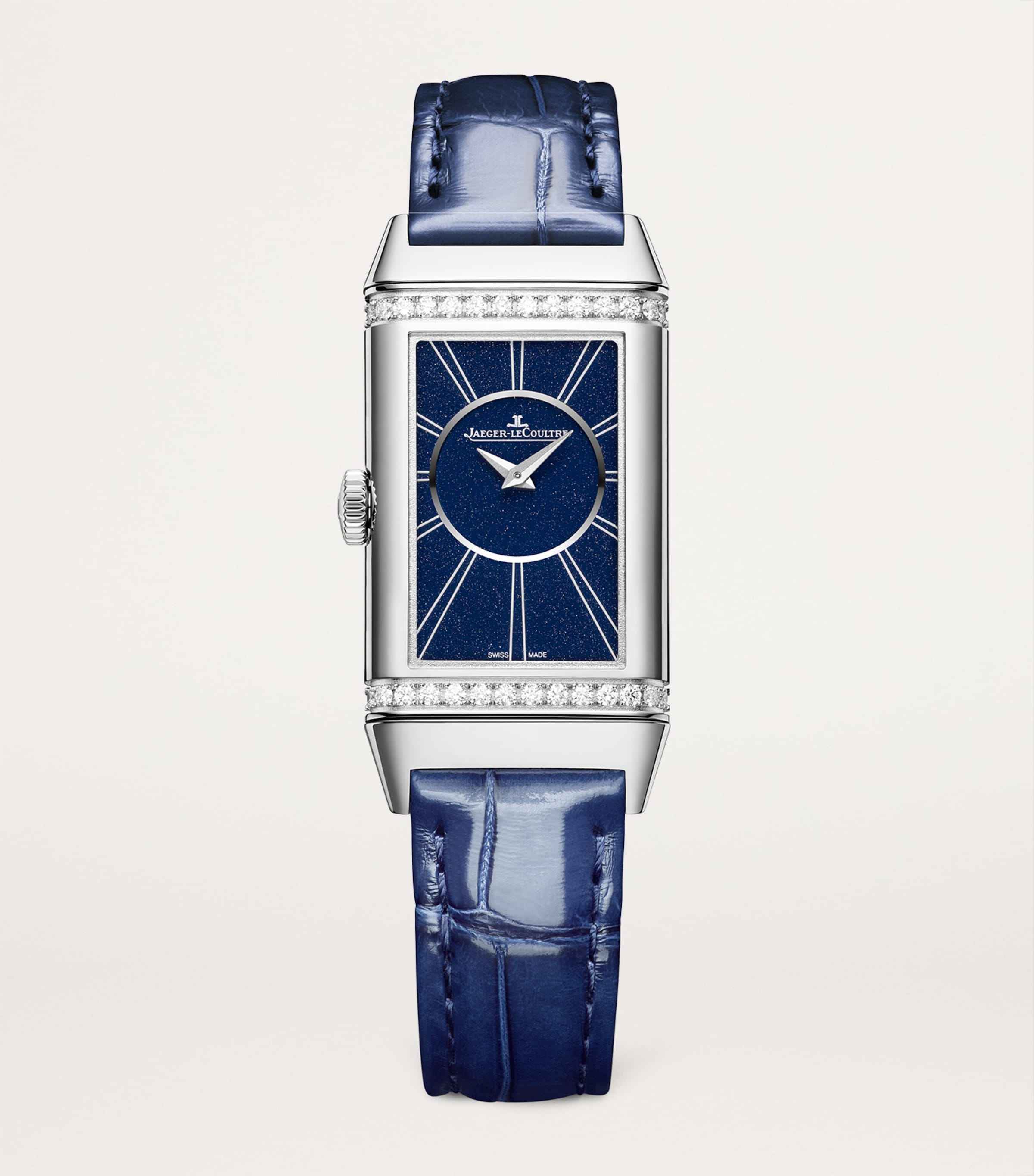 Stainless Steel and Diamond Reverso One Duetto Watch 20mm STAINLESS STEEL Image 2