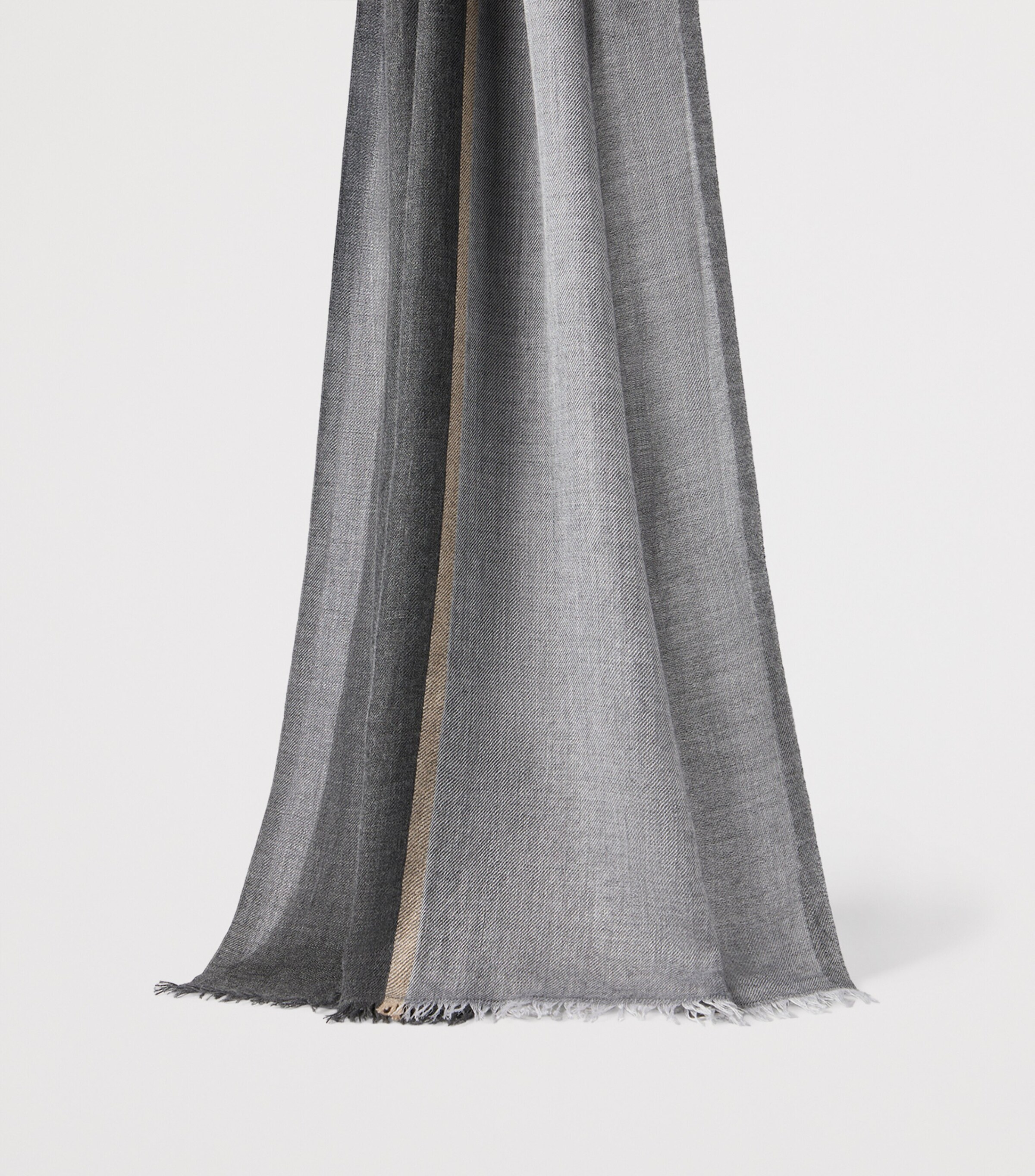 Brunello Cucinelli Cashmere-Silk Colour-Block Scarf Image 2