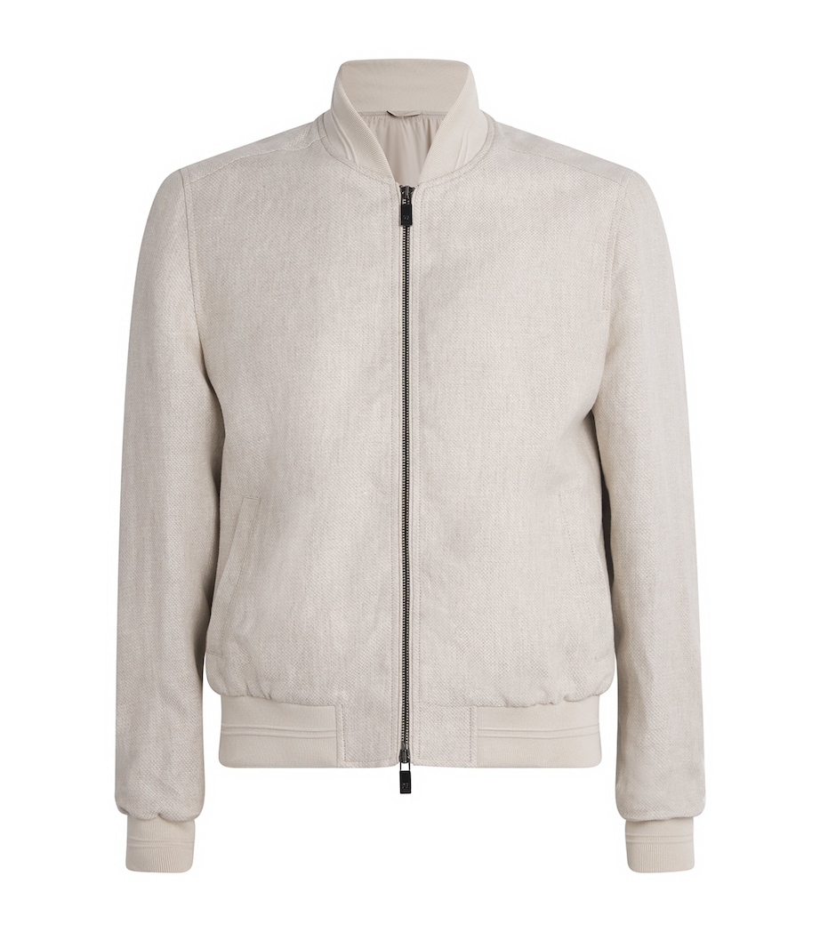 Linen Bomber Jacket 35 NATURAL Image 1