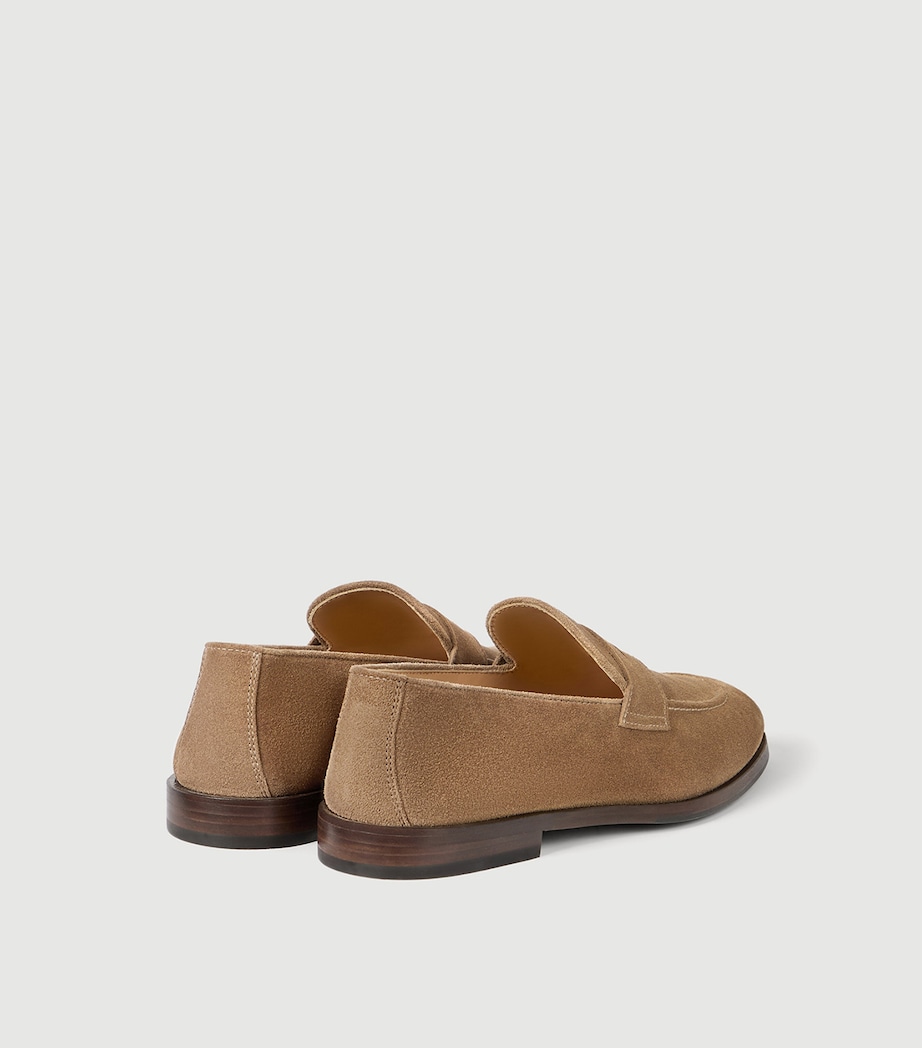 Brunello Cucinelli Suede Penny Loafers Image 3