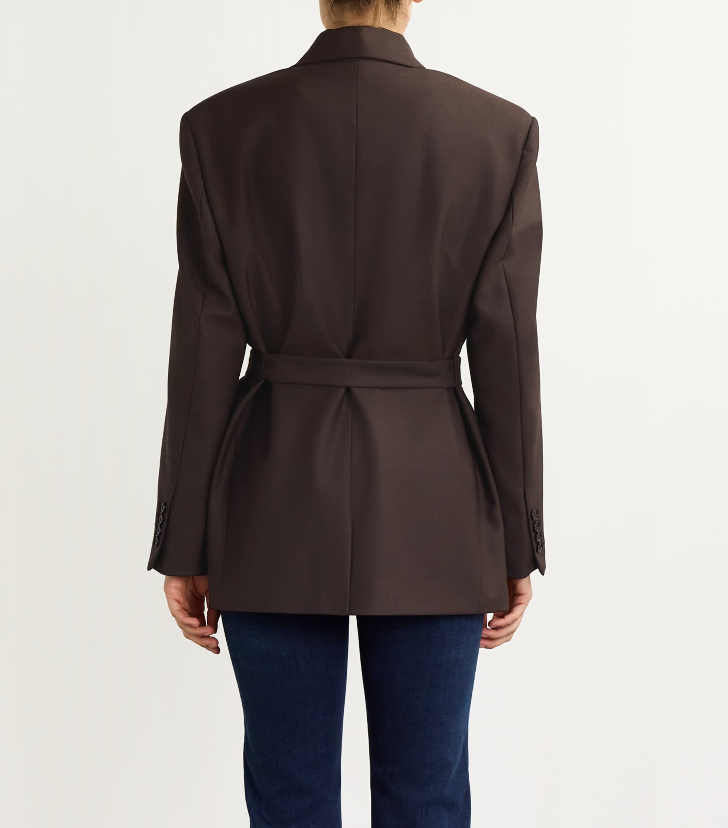 Chain-Detail Blazer BROWN Image 4