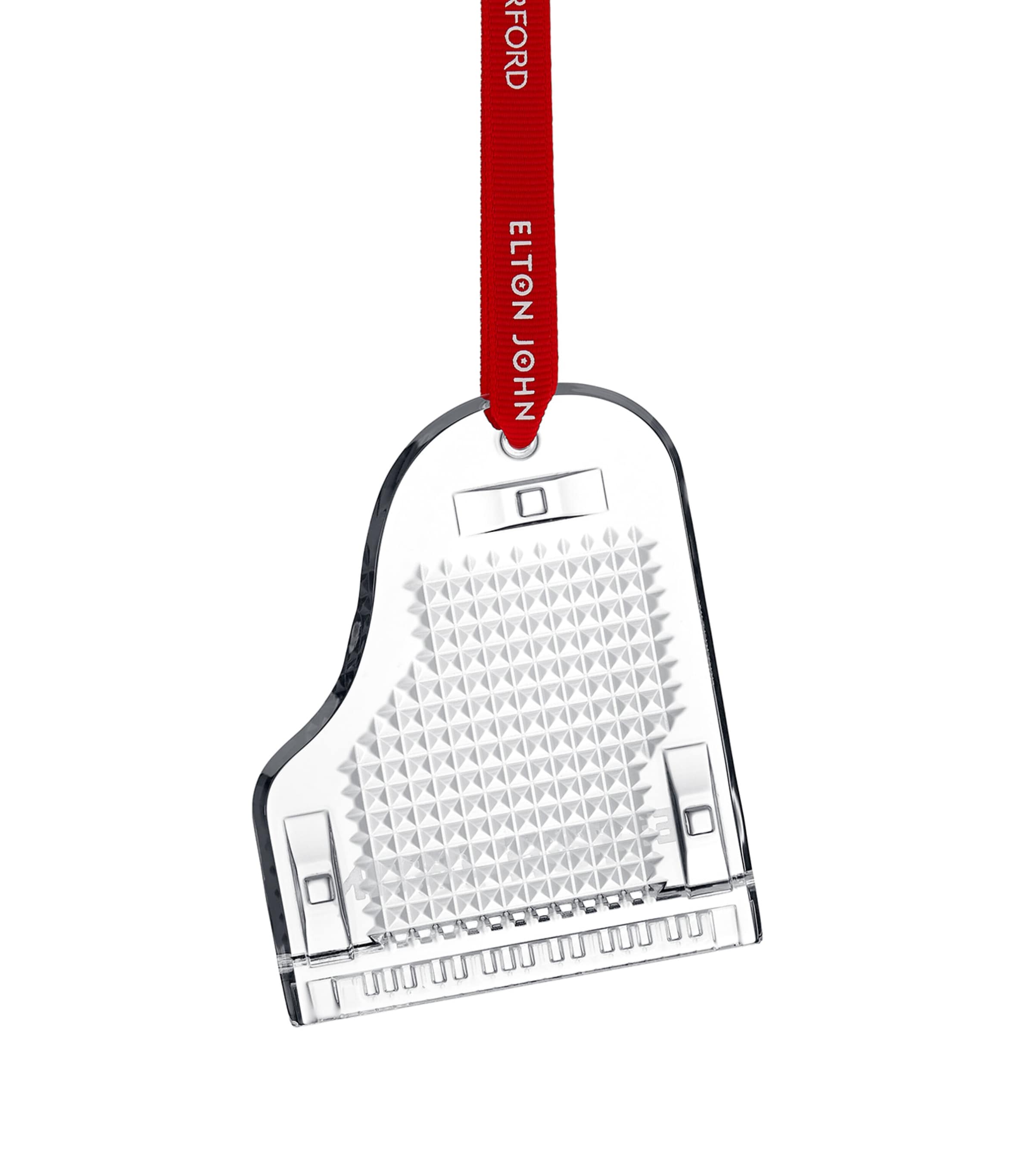 Waterford Elton John Piano Ornament In Transparent