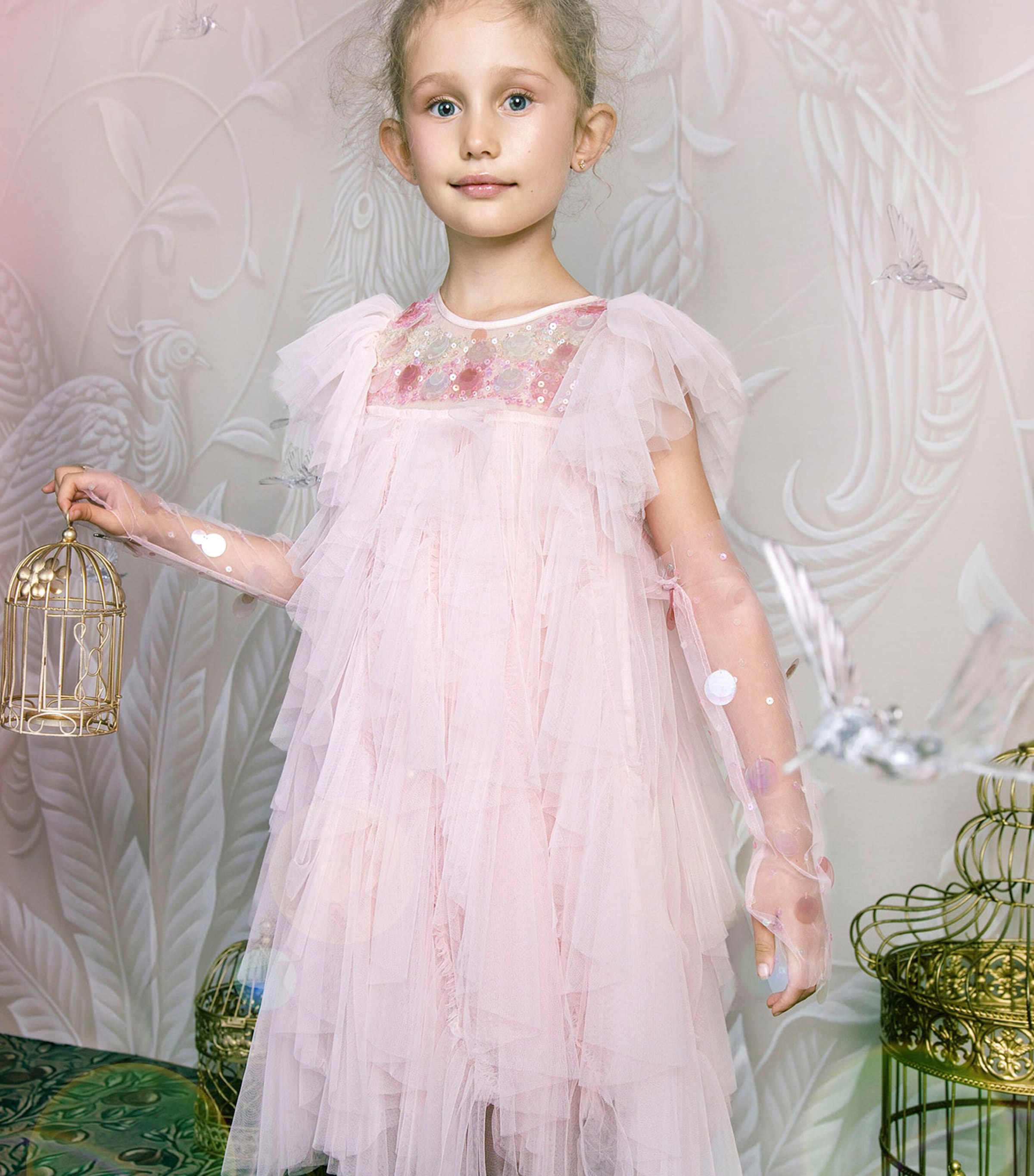 Tutu Du Monde Embellished Sunset Bliss Gloves Candy Floss Image 2