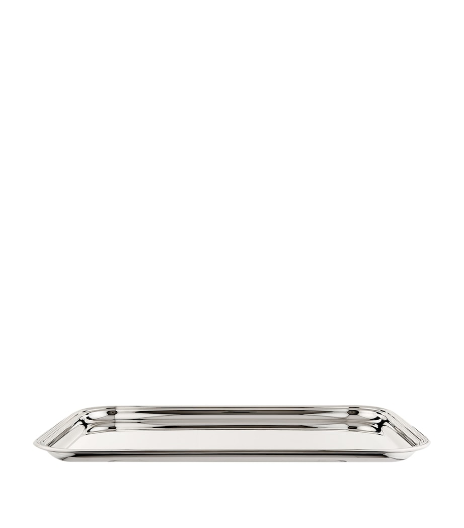 Silver Plated Georgian Rectangular Tray (50 x 33cm) SILVER Image 1