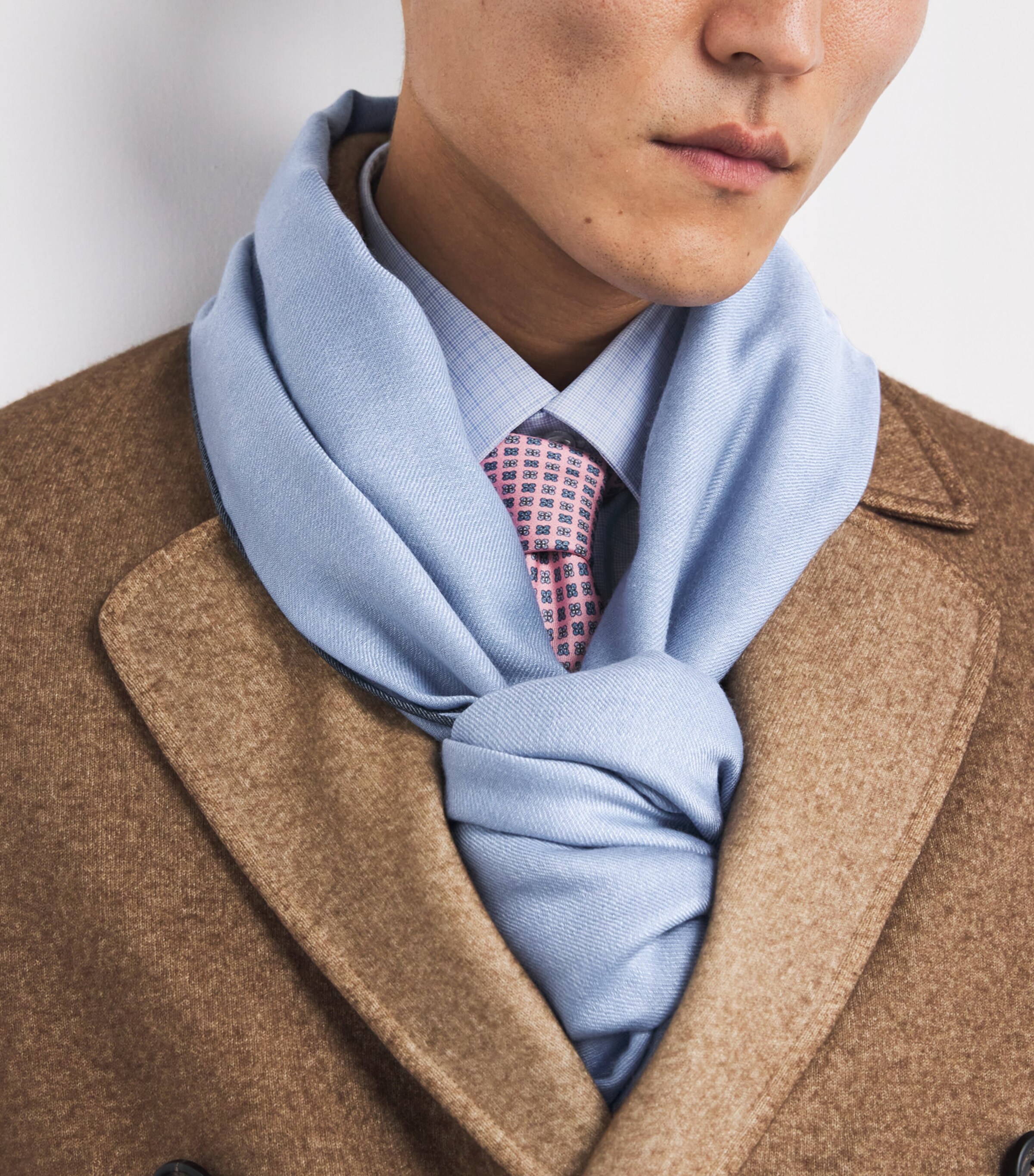 Linen-Silk Logo Scarf 4900 Image 2