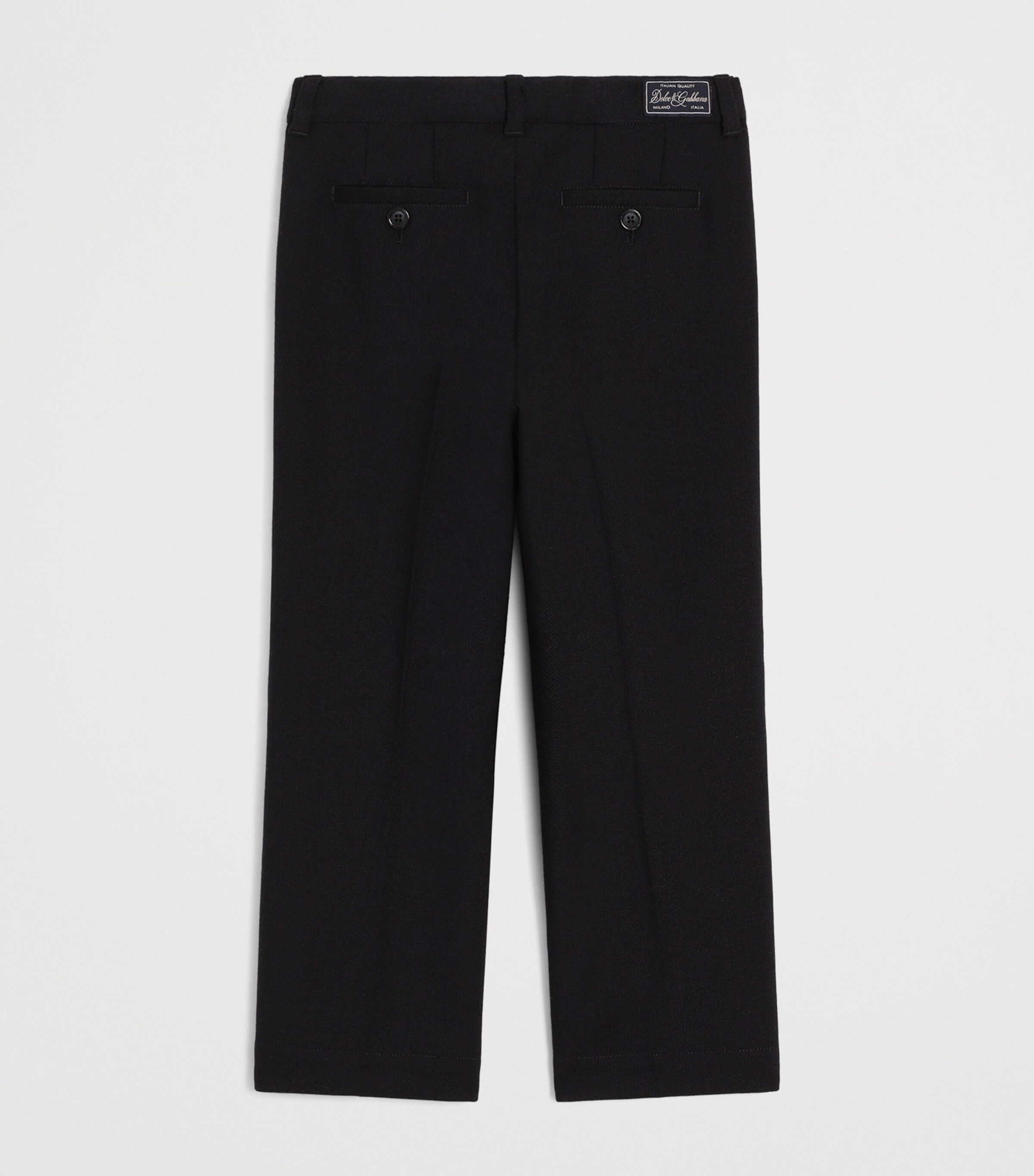 Dolce&Gabbana Kids Virgin Wool Trousers (8-14 Years) Light Blue Blu Image 2